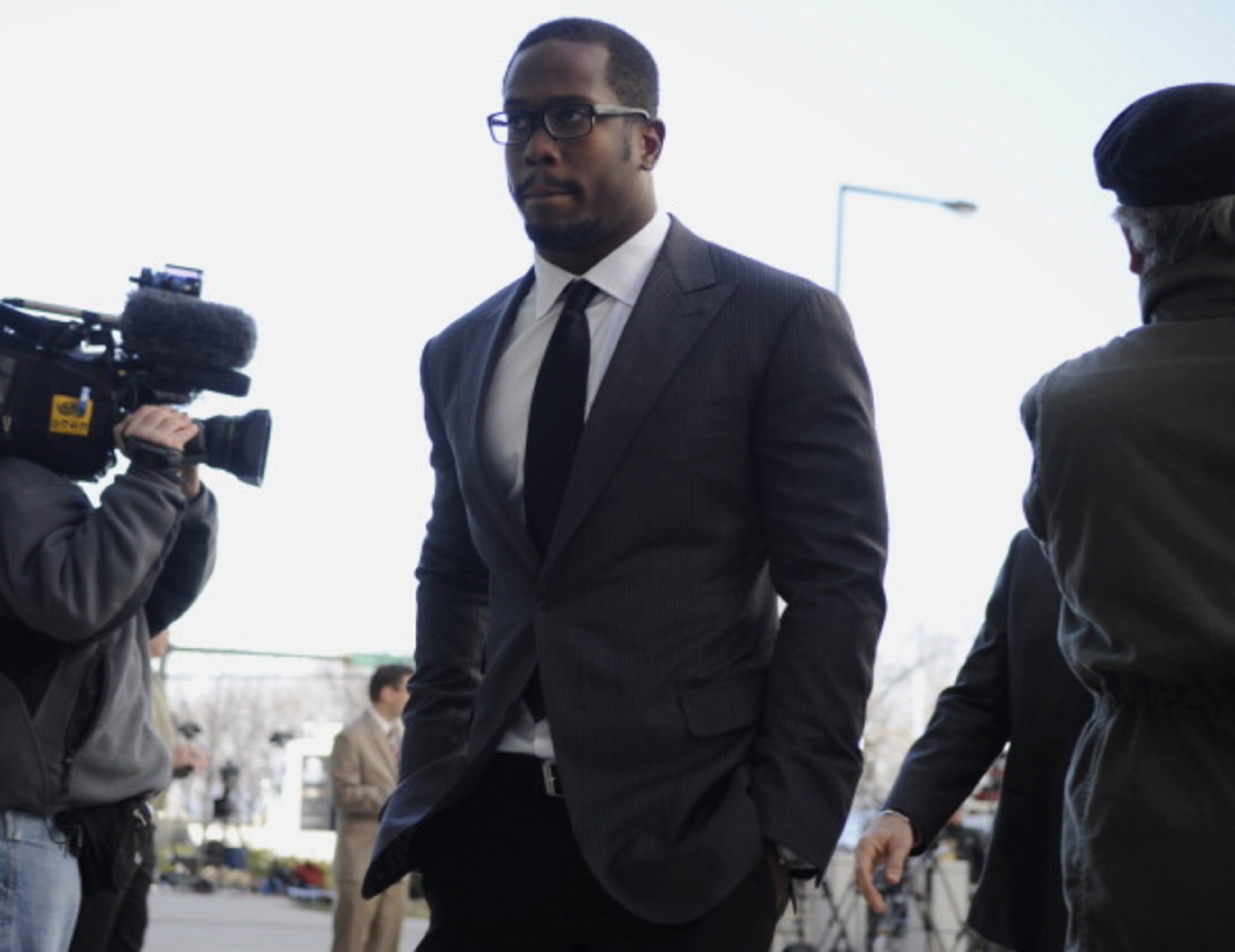 SAINT PAUL, MN - APRIL 6: Linebacker Von Miller of Texas A&M, who is entered in this year's NFL draft, arrives for a hearing at the U.S. Courthouse on April 6, 2011 in Saint Paul, Minnesota. NFL players have filed an antitrust lawsuit against the NFL owne SAINT PAUL, MN - APRIL 6: Linebacker Von Miller of Texas A&M, who is entered in this year's NFL draft, arrives for a hearing at the U.S. Courthouse on April 6, 2011 in Saint Paul, Minnesota. NFL players have filed an antitrust lawsuit against the NFL owne