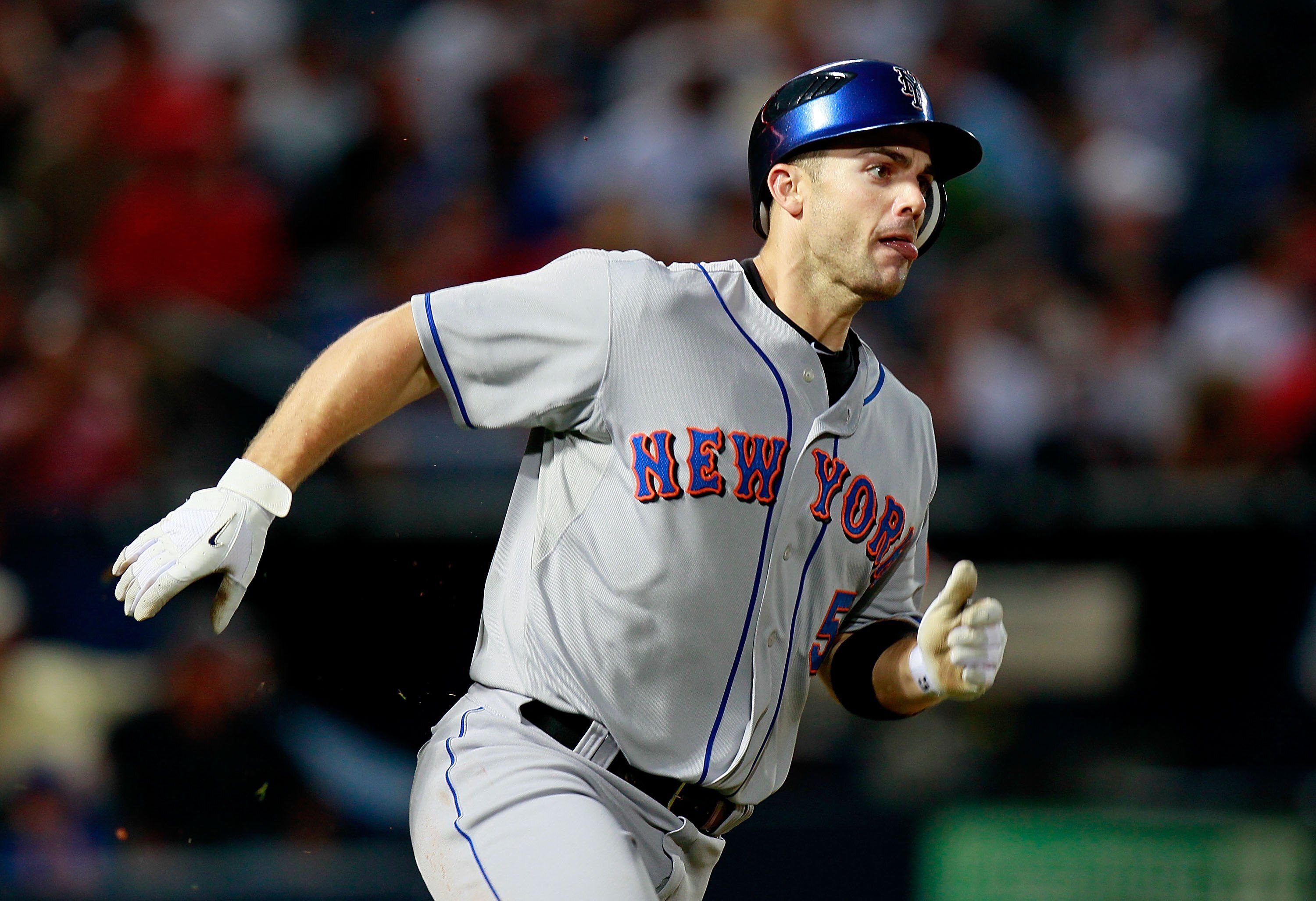 ATLANTA - SEPTEMBER 01:  David Wright #5 of the New York Mets against the Atlanta Braves at Turner Field on September 1, 2010 in Atlanta, Georgia.  (Photo by Kevin C. Cox/Getty Images)