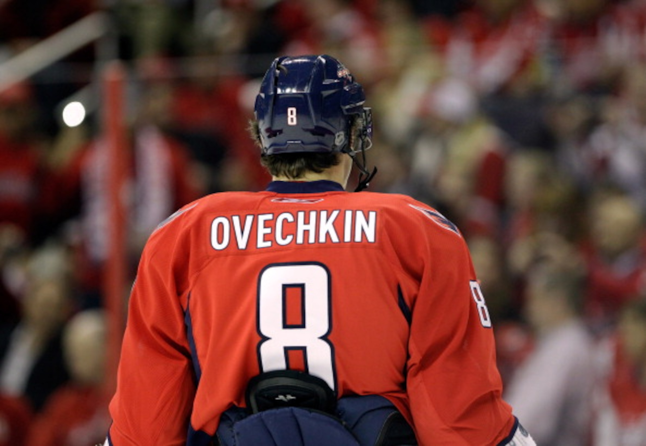 WASHINGTON, DC - MARCH 29: Alex Ovechkin #8 of the Washington Capitals against the Carolina Hurricanes at the Verizon Center on March 29, 2011 in Washington, DC. (Photo by Rob Carr/Getty Images) WASHINGTON, DC - MARCH 29: Alex Ovechkin #8 of the Washington Capitals against the Carolina Hurricanes at the Verizon Center on March 29, 2011 in Washington, DC. (Photo by Rob Carr/Getty Images)