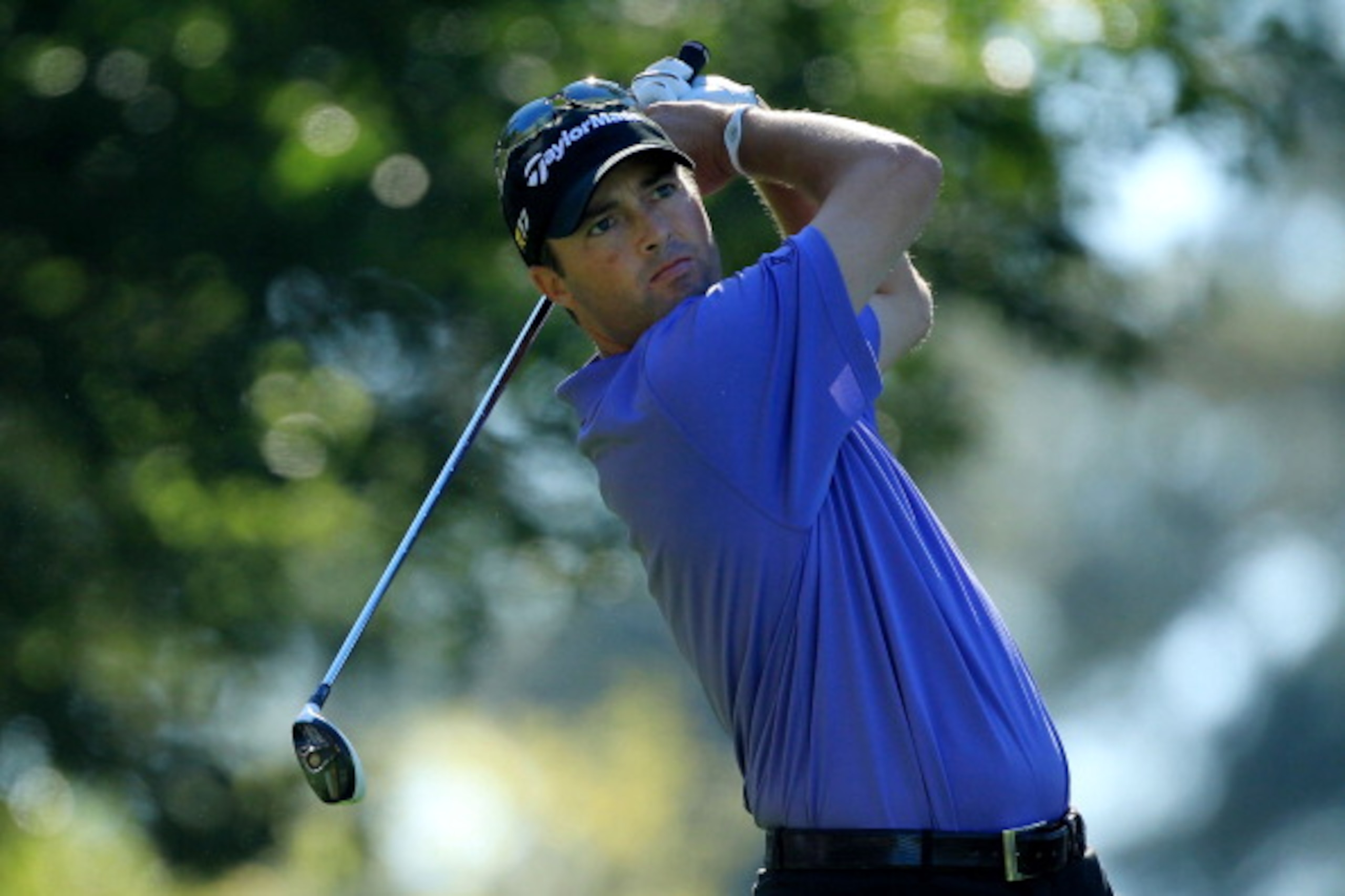 AUGUSTA, GA - APRIL 07:  Ryan Palmer hits his tee shot on the fourth hole during the first round of the 2011 Masters Tournament at Augusta National Golf Club on April 7, 2011 in Augusta, Georgia.  (Photo by David Cannon/Getty Images)
