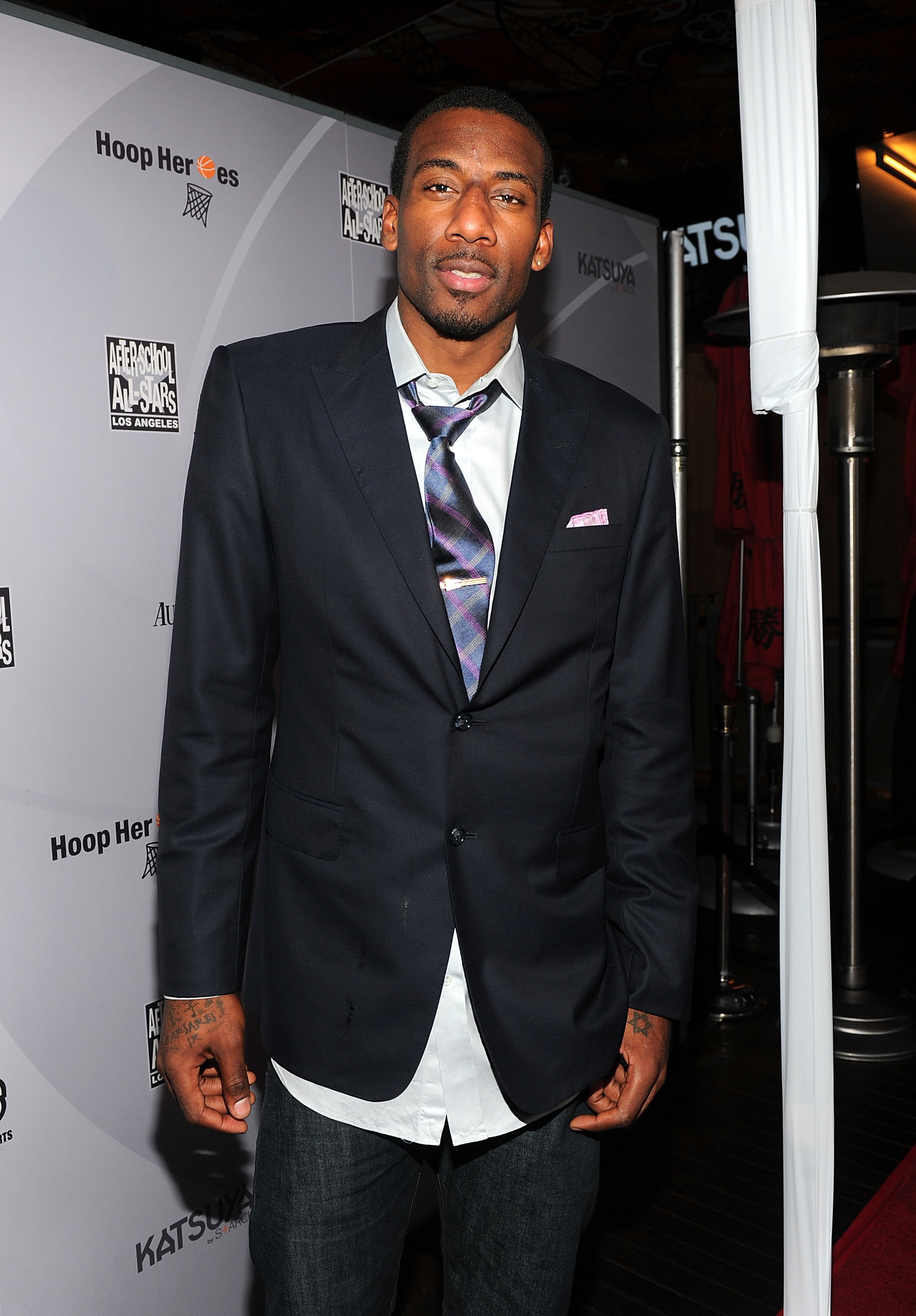 Not a bad suit Amare, but I think Knicks fans want to see the uniform against Boston in the first round.