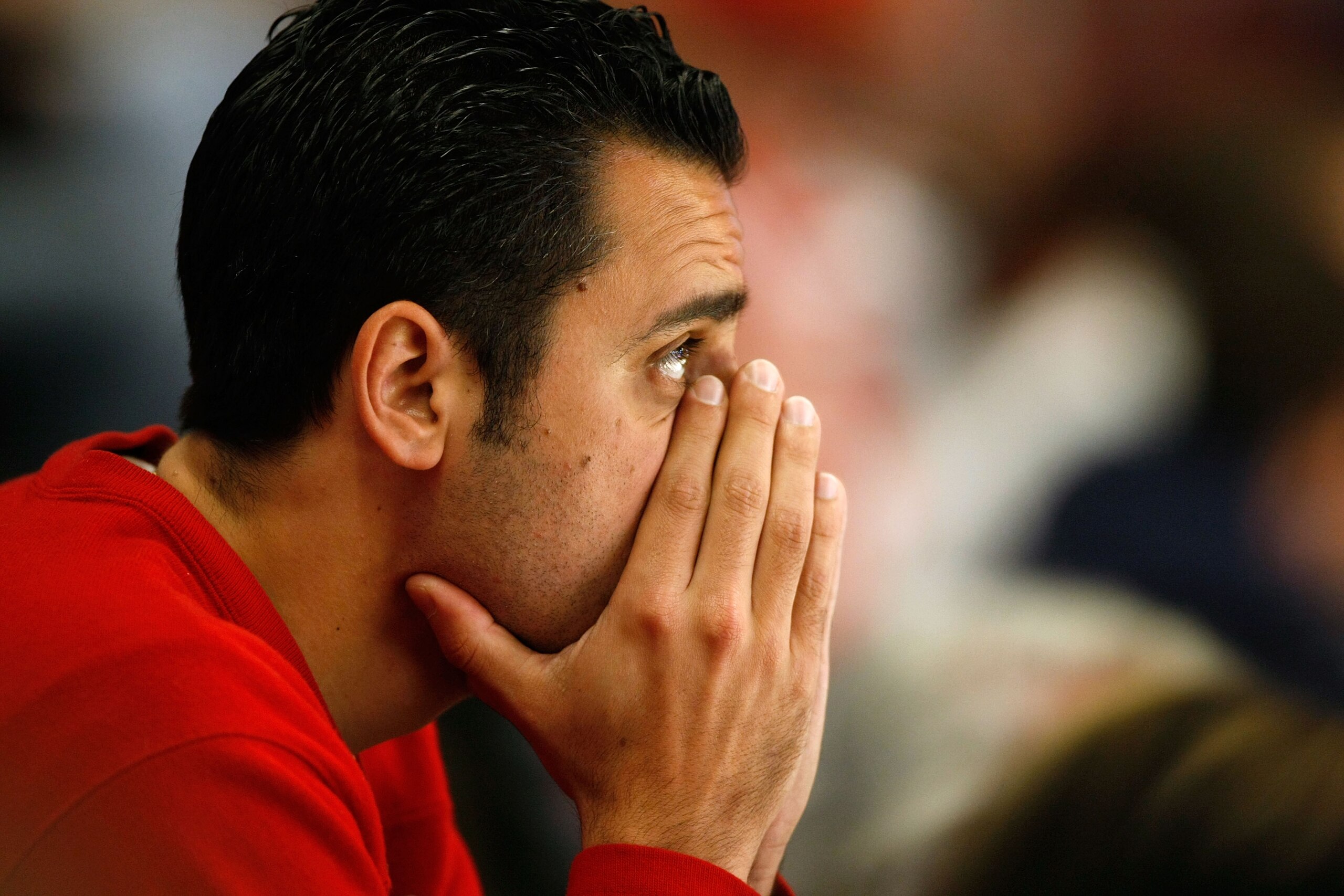 CHICAGO - MAY 24: A dejected fan of the Chicago Blackhawks looks on against the Detroit Red Wings during Game Four of the Western Conference Championship Round of the 2009 Stanley Cup Playoffs on May 24, 2009 at the United Center in Chicago, Illinois. ( CHICAGO - MAY 24: A dejected fan of the Chicago Blackhawks looks on against the Detroit Red Wings during Game Four of the Western Conference Championship Round of the 2009 Stanley Cup Playoffs on May 24, 2009 at the United Center in Chicago, Illinois. (