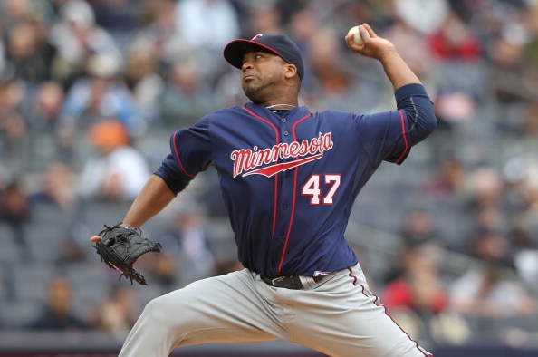 NEW YORK, NY - APRIL 07: Francisco Liriano #47 of the Minnesota Twins pitches against the New York Yankees at Yankee Stadium on April 7, 2011 in the Bronx borough of New York City. (Photo by Nick Laham/Getty Images) NEW YORK, NY - APRIL 07: Francisco Liriano #47 of the Minnesota Twins pitches against the New York Yankees at Yankee Stadium on April 7, 2011 in the Bronx borough of New York City. (Photo by Nick Laham/Getty Images)