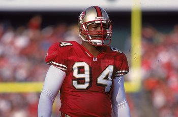 Charles Lewis Haley(Xi Delta- Spring 85) is a former American football  linebacker and defensive end who played in the National Football League for  the San Francisco 49ers (1986–1991, 1998–1999) and the Dallas