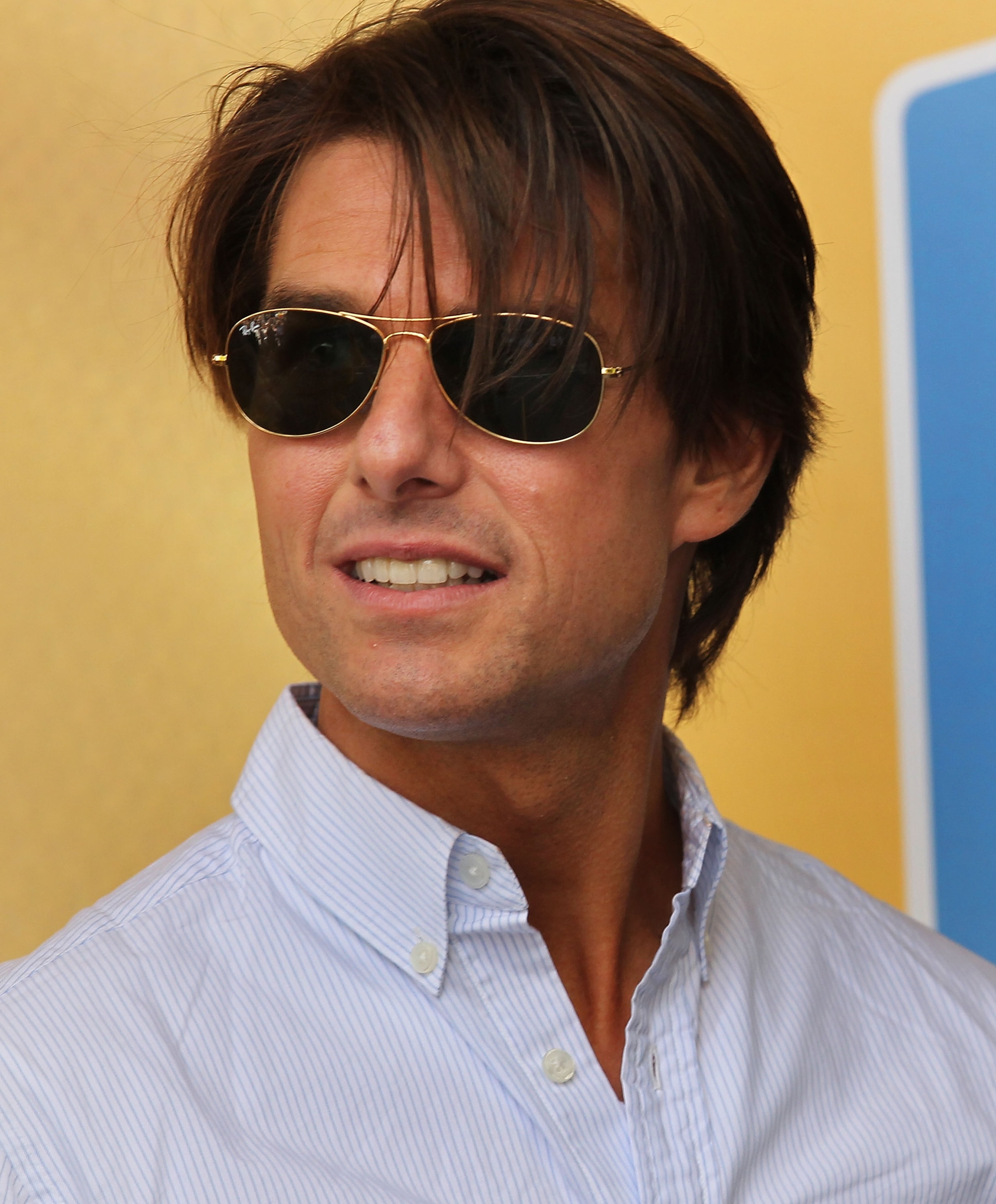 BORDEAUX, FRANCE - JULY 23: Actor Tom Cruise attends the conclusion of stage 18 of the Tour de France on July 23, 2010 in Bordeaux, France. Englandï¿½s Mark Cavendish won the stage while Spaniard Alberto Contador kept the race leaders yellow jersey. The ico