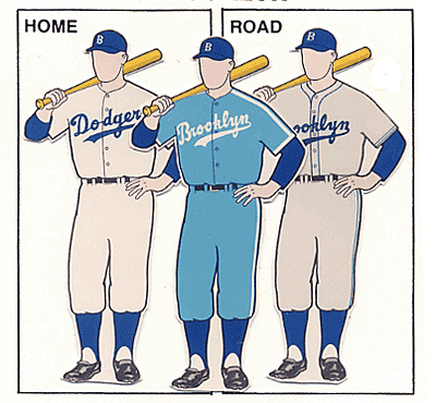 1950's brooklyn dodgers uniform