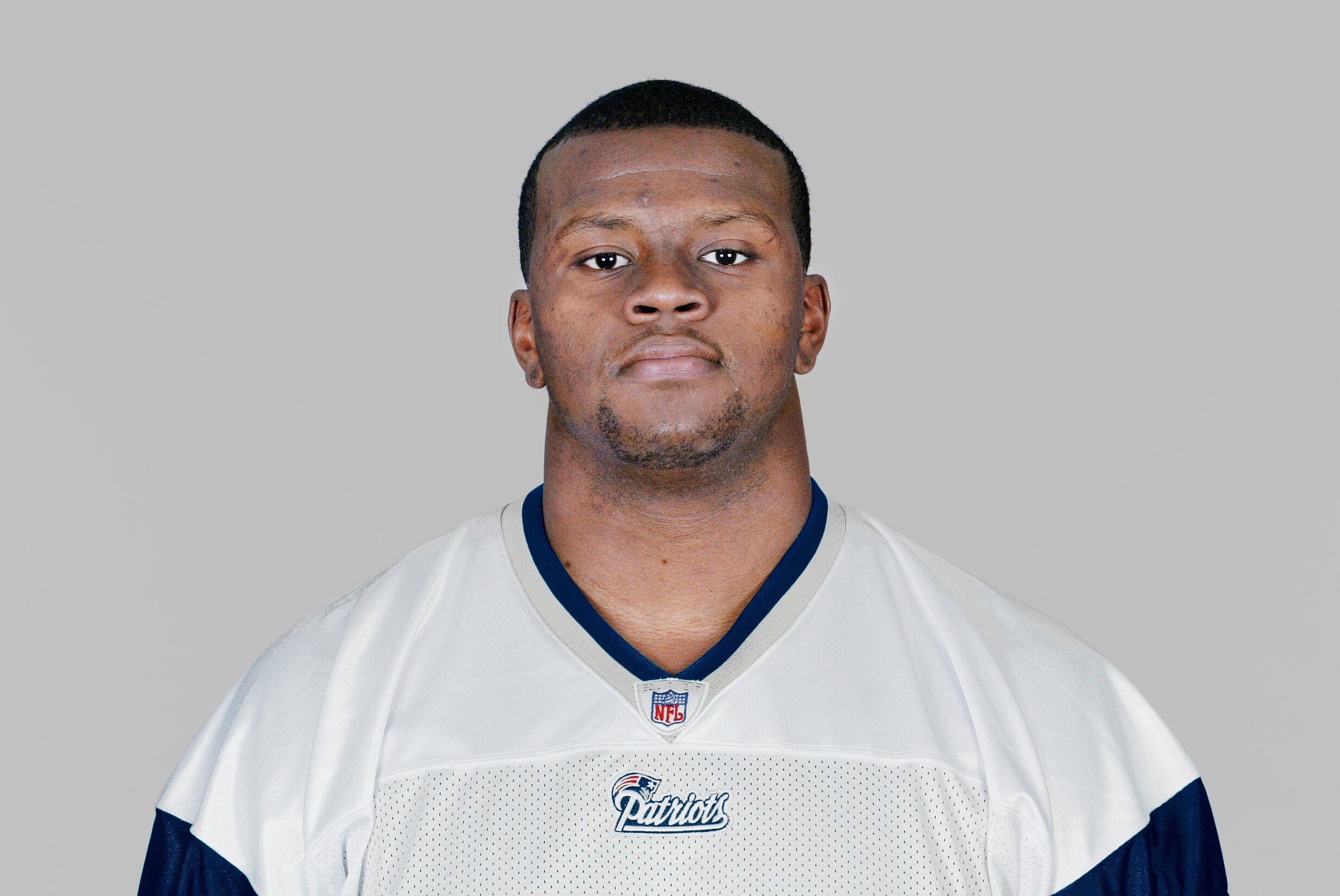 FOXBOROUGH, MA - 2006:  Marquise Hill of the New England Patriots poses for his 2006 NFL headshot at photo day in Foxborough, Massachusetts. (Photo by Getty Images)
