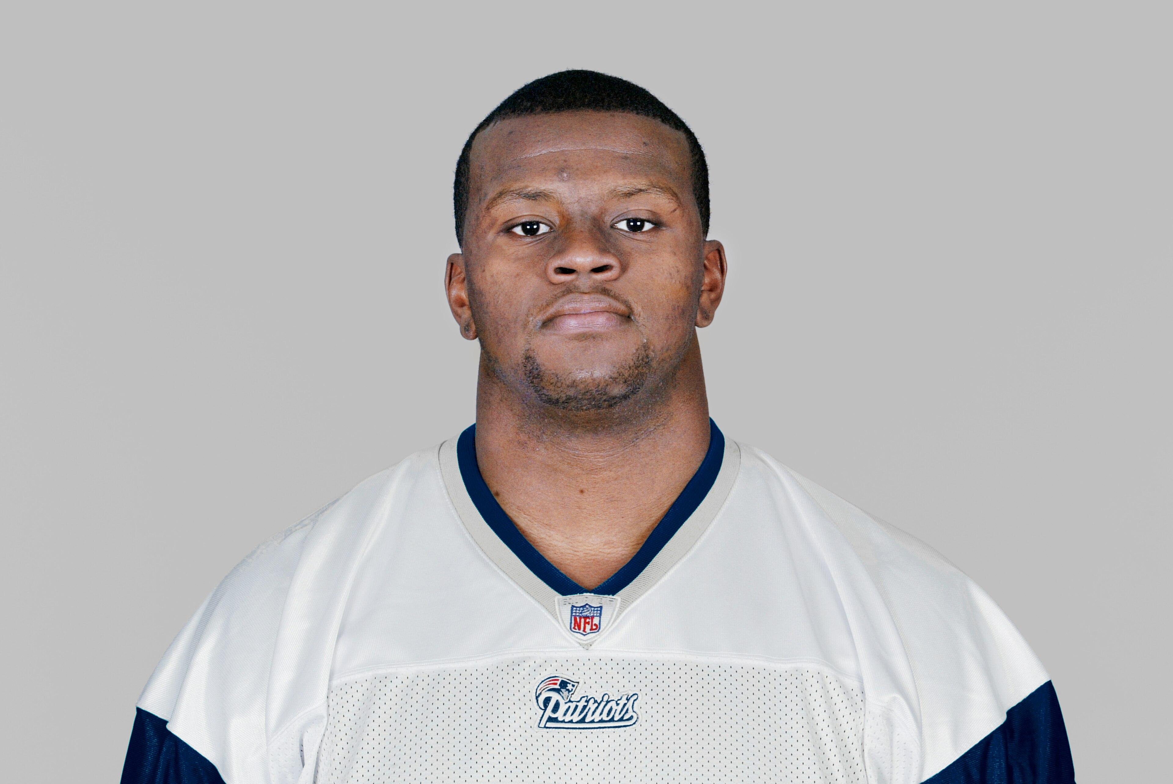 FOXBOROUGH, MA - 2006: Marquise Hill of the New England Patriots poses for his 2006 NFL headshot at photo day in Foxborough, Massachusetts. (Photo by Getty Images) FOXBOROUGH, MA - 2006: Marquise Hill of the New England Patriots poses for his 2006 NFL headshot at photo day in Foxborough, Massachusetts. (Photo by Getty Images)