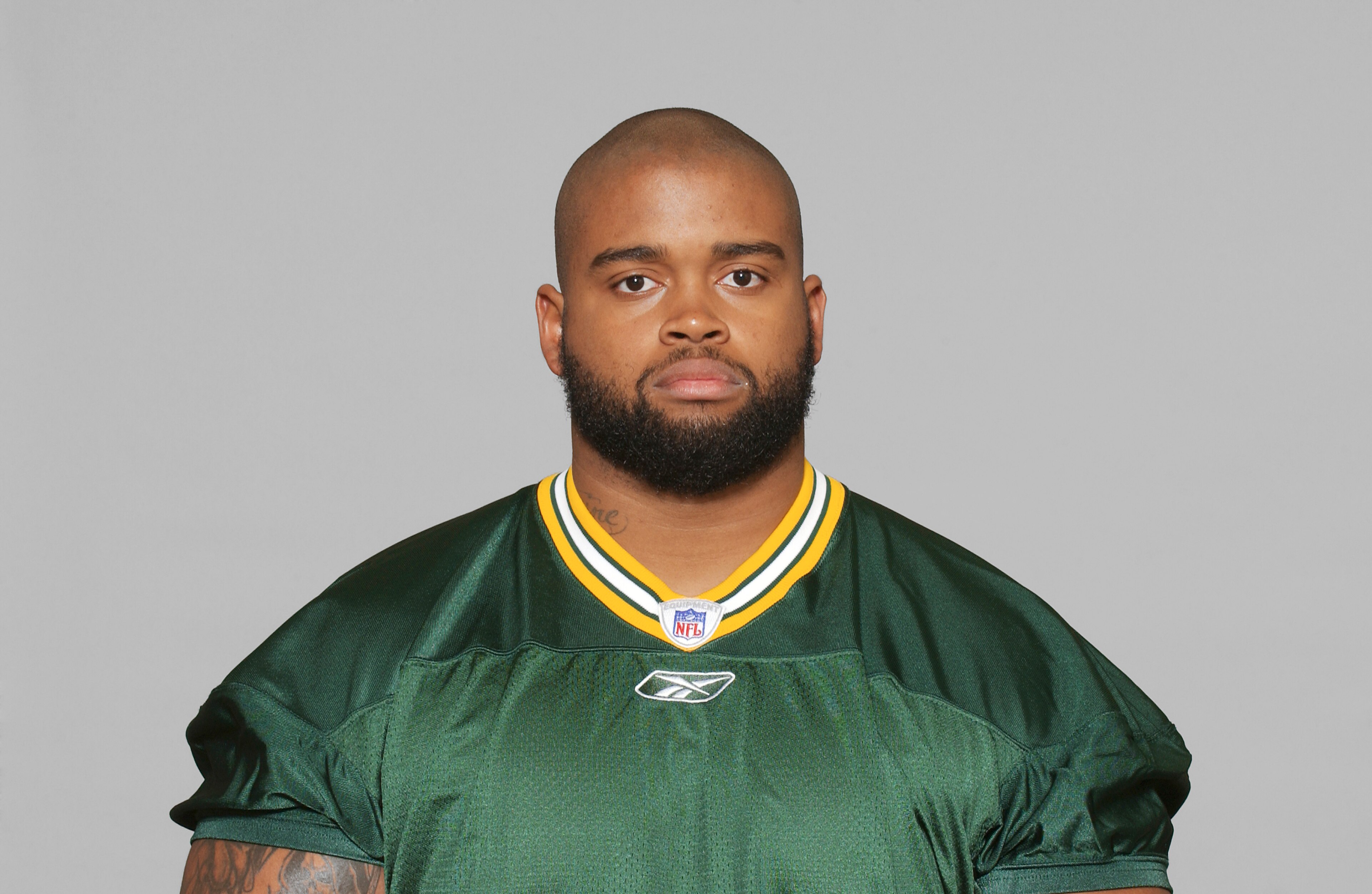 GREEN BAY, WI - 2006: Adrian Klemm of the Green Bay Packers poses for his 2006 NFL headshot at photo day in Green Bay, Wisconsin. (Photo by Getty Images) GREEN BAY, WI - 2006: Adrian Klemm of the Green Bay Packers poses for his 2006 NFL headshot at photo day in Green Bay, Wisconsin. (Photo by Getty Images)