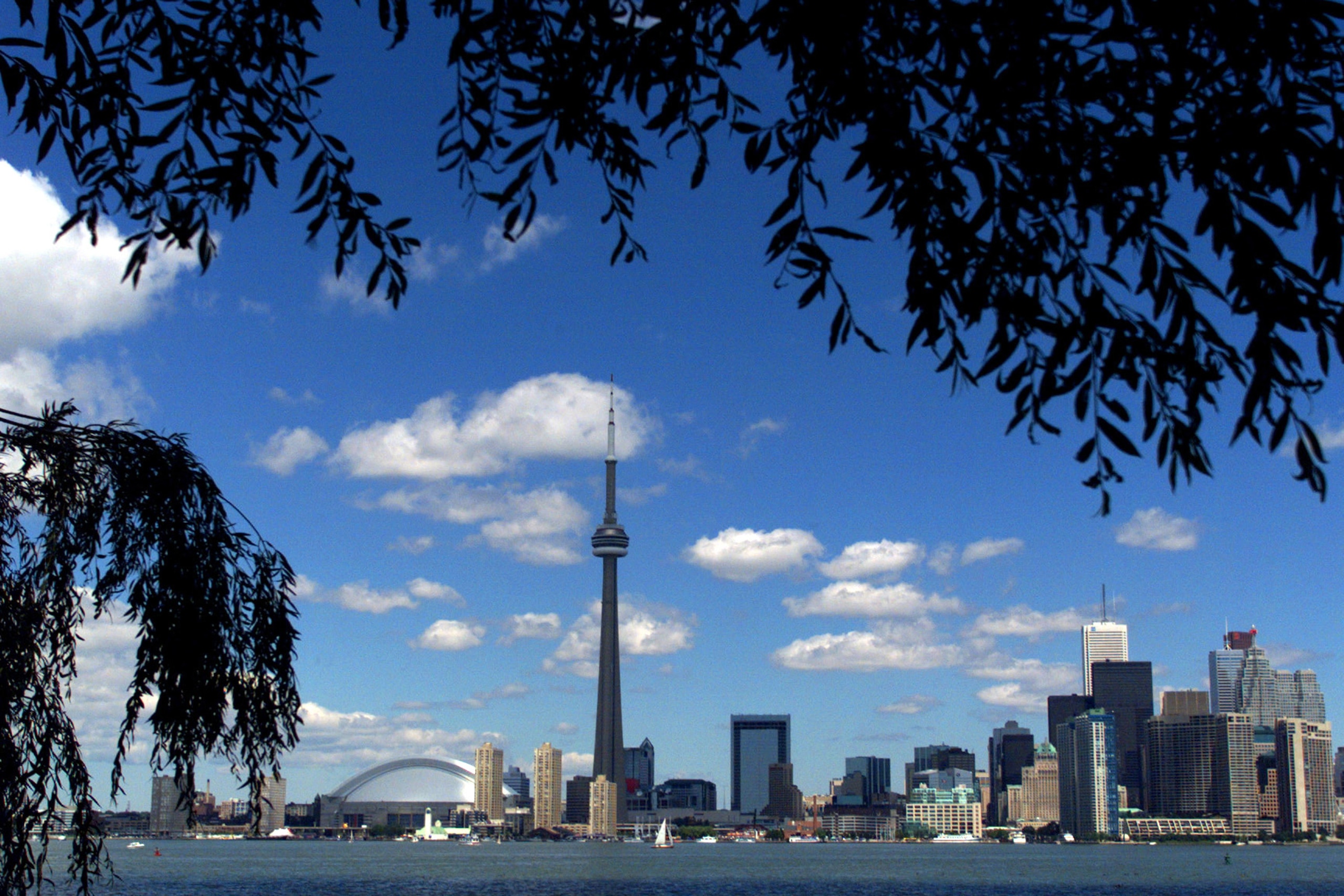 391776 02: (FILE PHOTO) The CN Tower and the Skydome highlight the Toronto skyline in his undated file photo. The International Olympic Committee (IOC) meets in Moscow July 13, 2001 to decide between front runners Beijing, Paris and Toronto for the site o