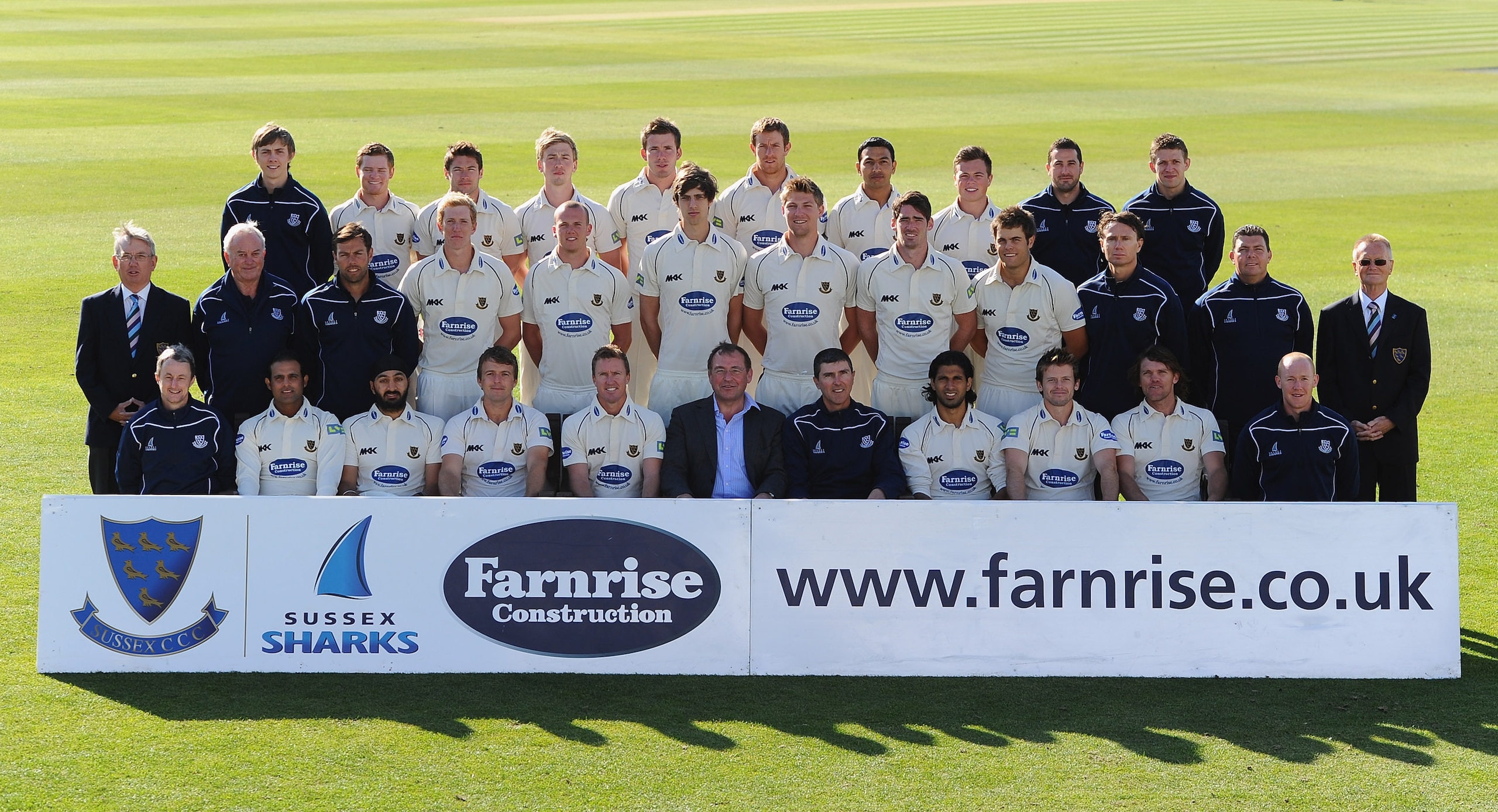 HOVE, ENGLAND - APRIL 12:  The Sussex squad poses for a team photo during the Sussex CCC Photocall on April 12, 2011 in Hove, England.  (Photo by Mike Hewitt/Getty Images)