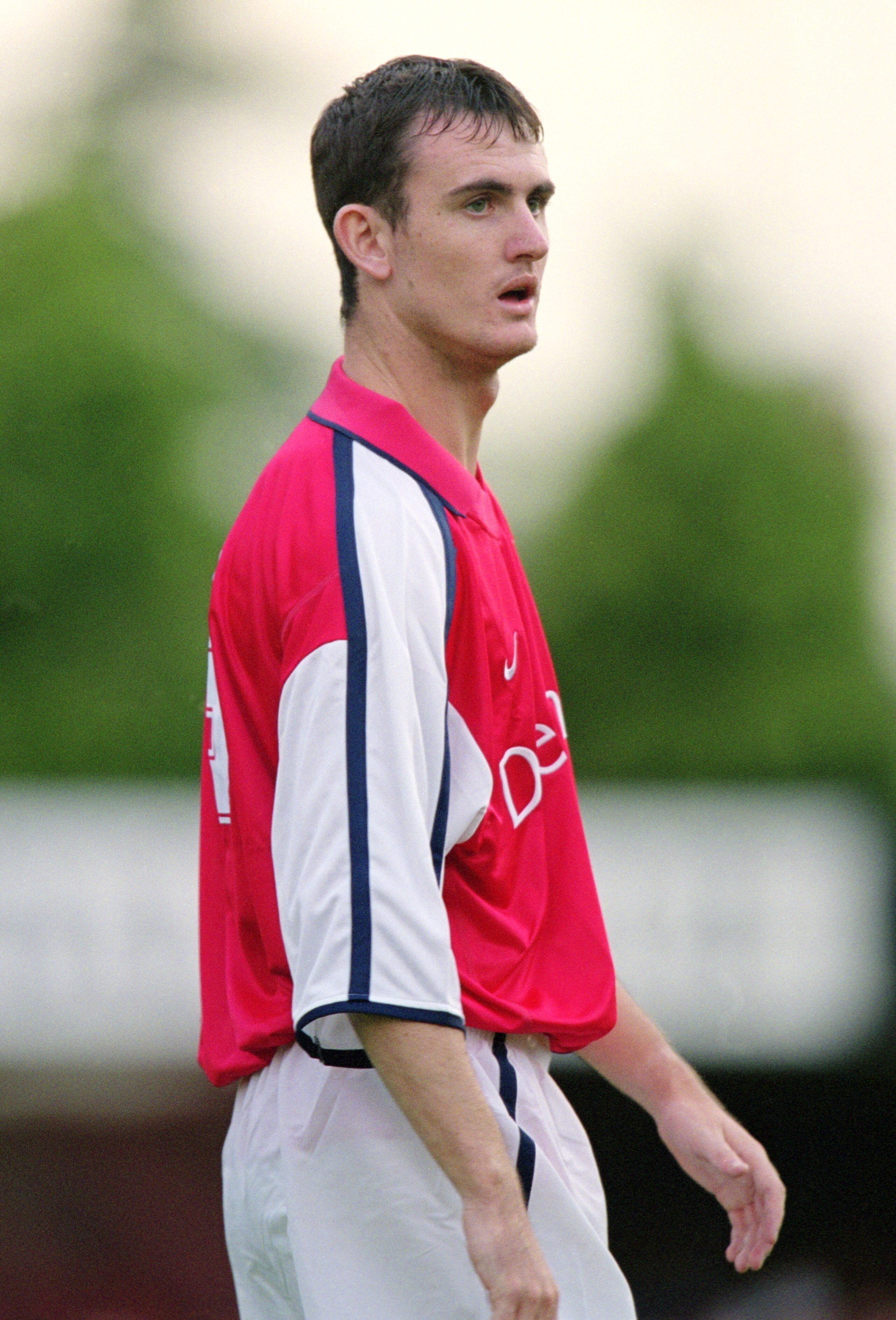 13 Jul 2001:  Francis Jeffers of Arsenal during the Pre-Season Friendly against Boreham Wood at Meadow Park in Boreham Wood, England. Mandatory Credit:  Phil Cole/Allsport