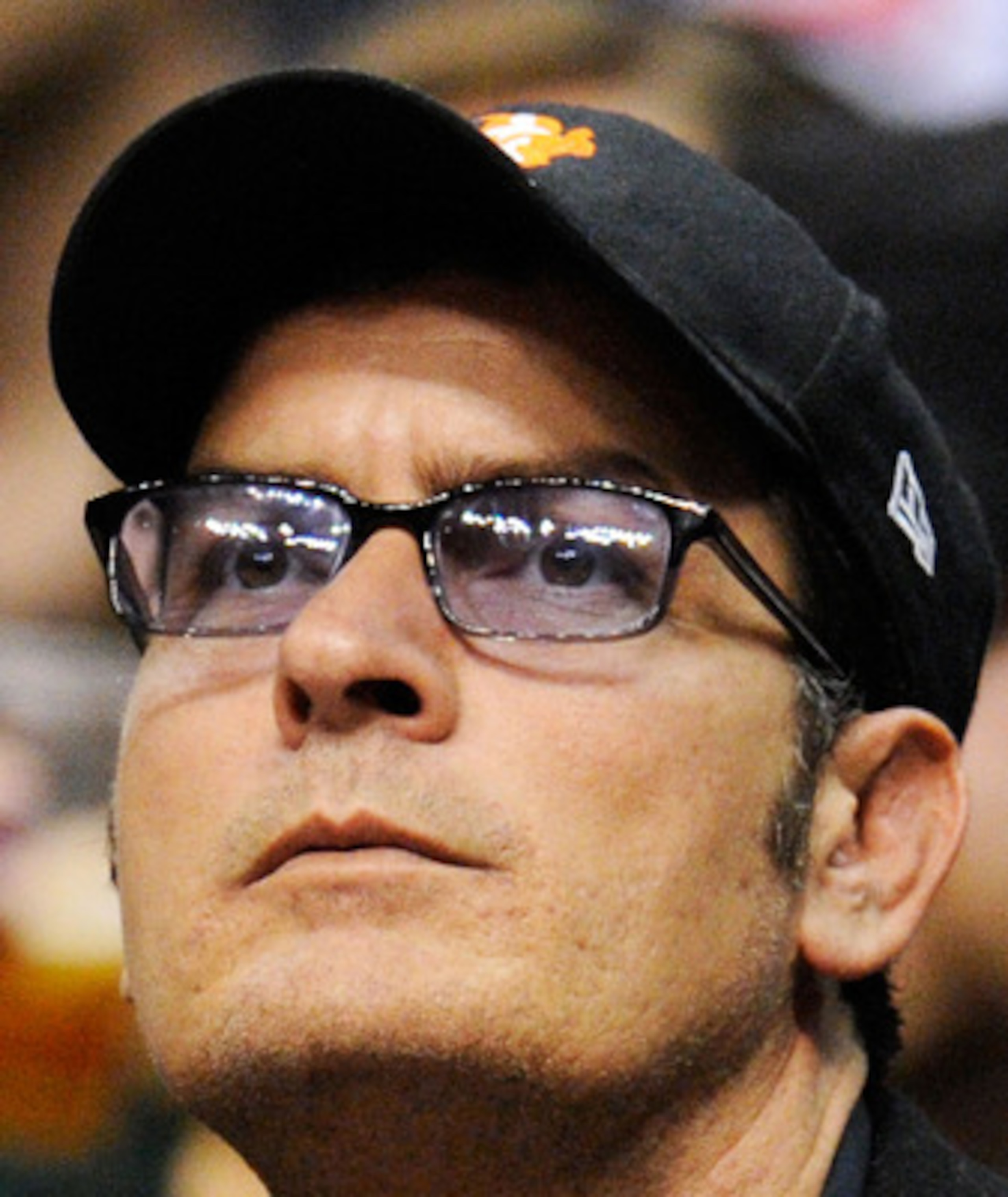 LOS ANGELES, CA - JANUARY 16:  Actor Charlie Sheen attends Cleveland Caveliers and  Los Angeles Clippers NBA basketball game at Staples Center on January 16, 2010 in Los Angeles, California. NOTE TO USER: User expressly acknowledges and agrees that, by do