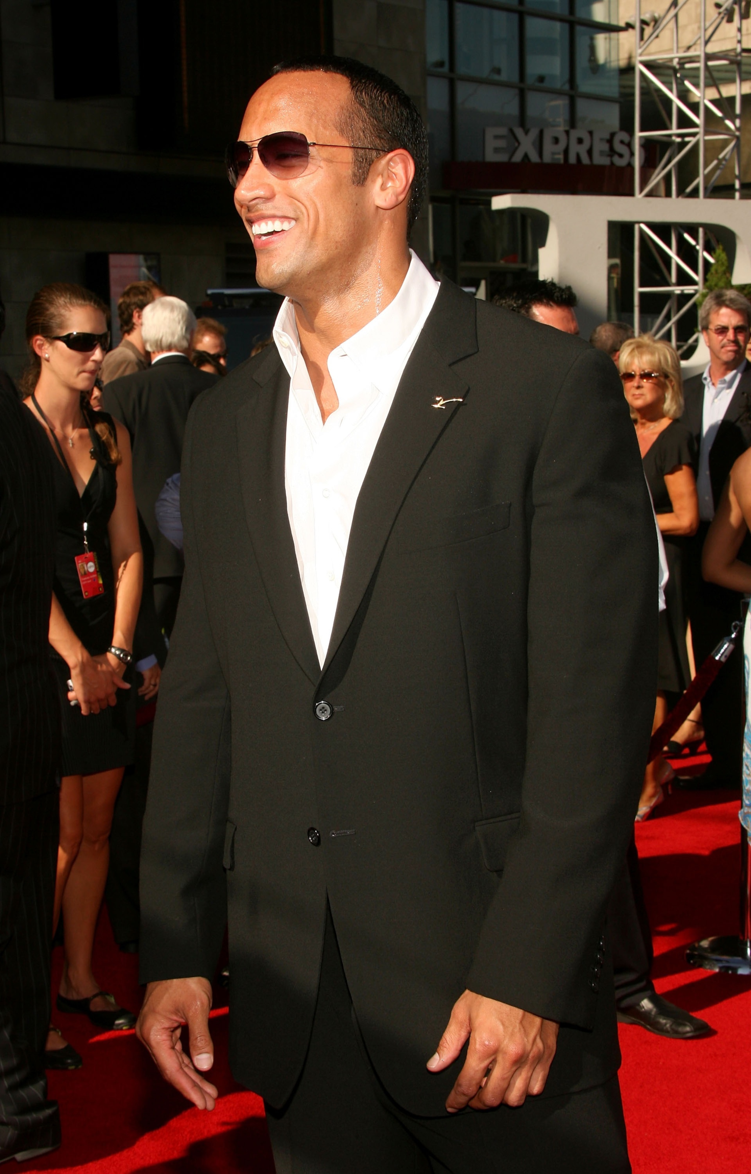 HOLLYWOOD - JULY 11:  Actor Dwayne 'The Rock' Johnson arrives at the 2007 ESPY Awards at the Kodak Theatre on July 11, 2007 in Hollywood, California.  (Photo by Frederick M. Brown/Getty Images)