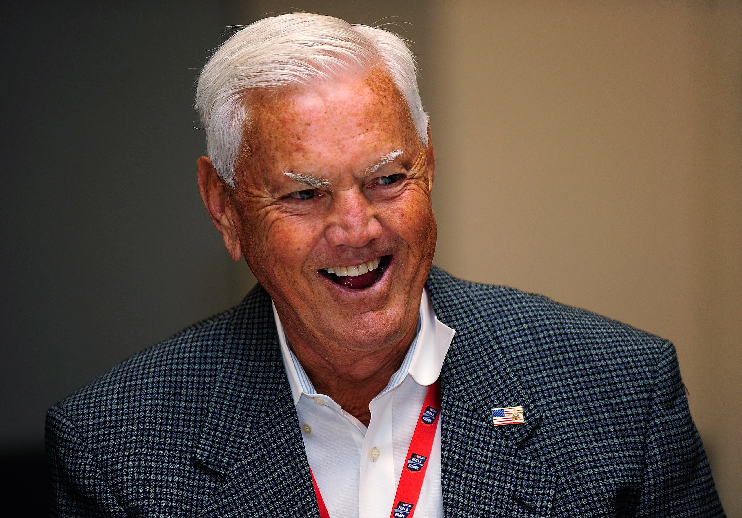 CHARLOTTE, NC - OCTOBER 13: NASCAR Hall of Famer Junior Johnson laughs during NASCAR Hall of Fame Voting Day at the NASCAR Hall of Fame on October 13, 2010 in Charlotte, North Carolina. (Photo by Rusty Jarrett/Getty Images for NASCAR) CHARLOTTE, NC - OCTOBER 13: NASCAR Hall of Famer Junior Johnson laughs during NASCAR Hall of Fame Voting Day at the NASCAR Hall of Fame on October 13, 2010 in Charlotte, North Carolina. (Photo by Rusty Jarrett/Getty Images for NASCAR)