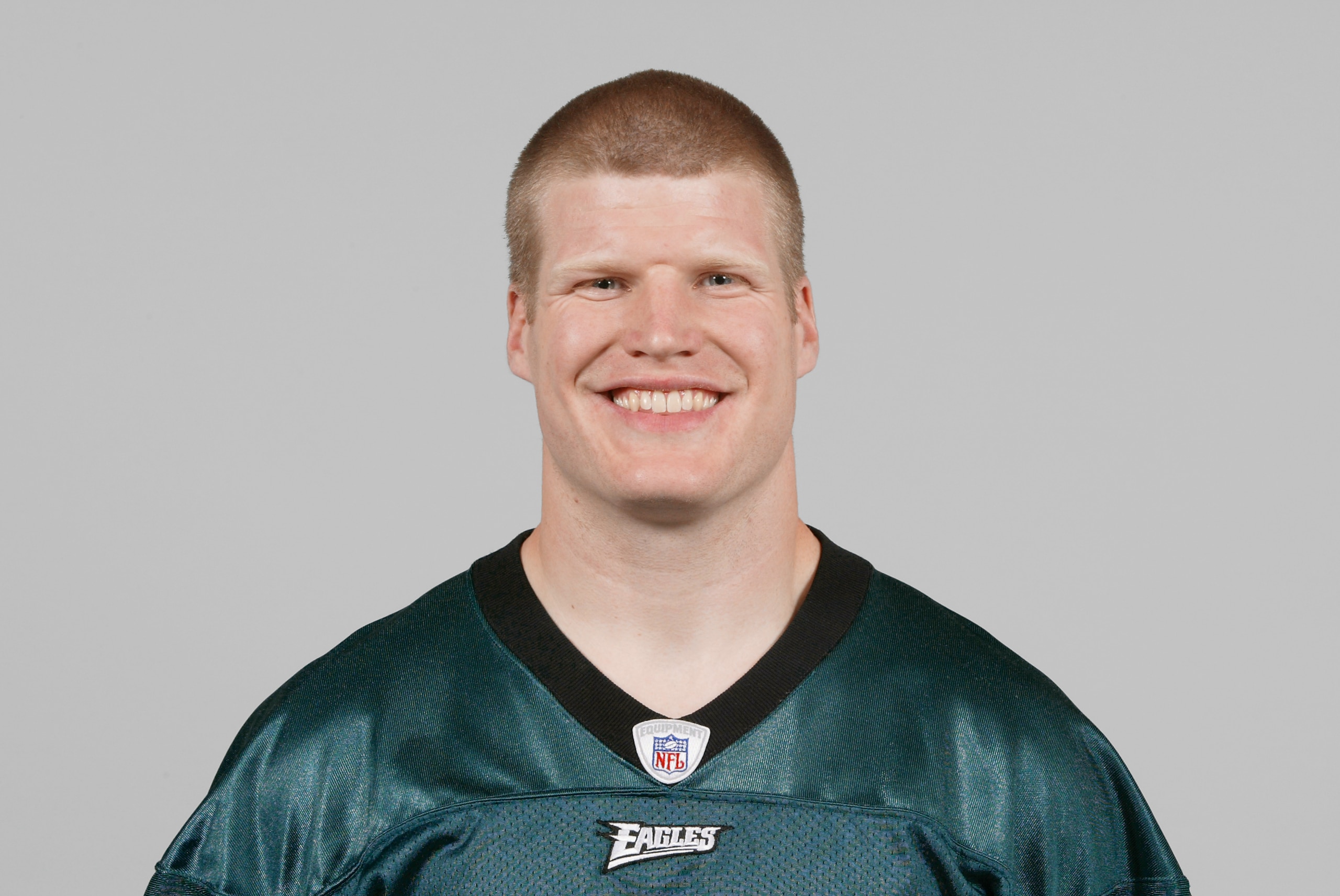PHILADELPHIA - 2005: David Bergeron of the Philadelphia Eagles poses for his 2005 NFL headshot at photo day in Philadelphia, Pennsylvania. (Photo by Getty Images) PHILADELPHIA - 2005: David Bergeron of the Philadelphia Eagles poses for his 2005 NFL headshot at photo day in Philadelphia, Pennsylvania. (Photo by Getty Images)
