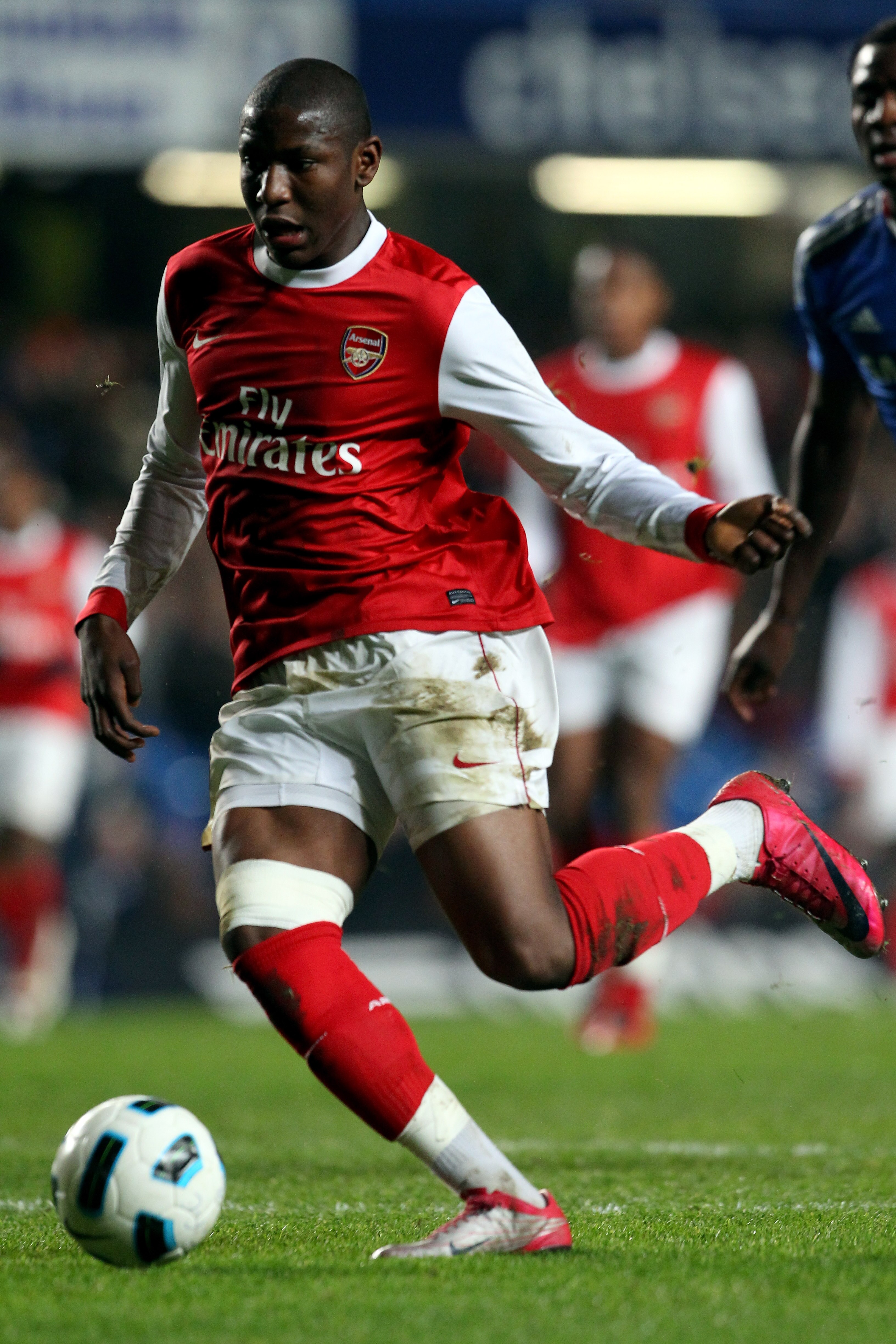 LONDON, ENGLAND - JANUARY 20:  Benik Afobe of Arsenal in action during the FA Youth Cup match between Chelsea and Arsenal at Stamford Bridge on January 20, 2011 in London, England.  (Photo by Clive Rose/Getty Images)