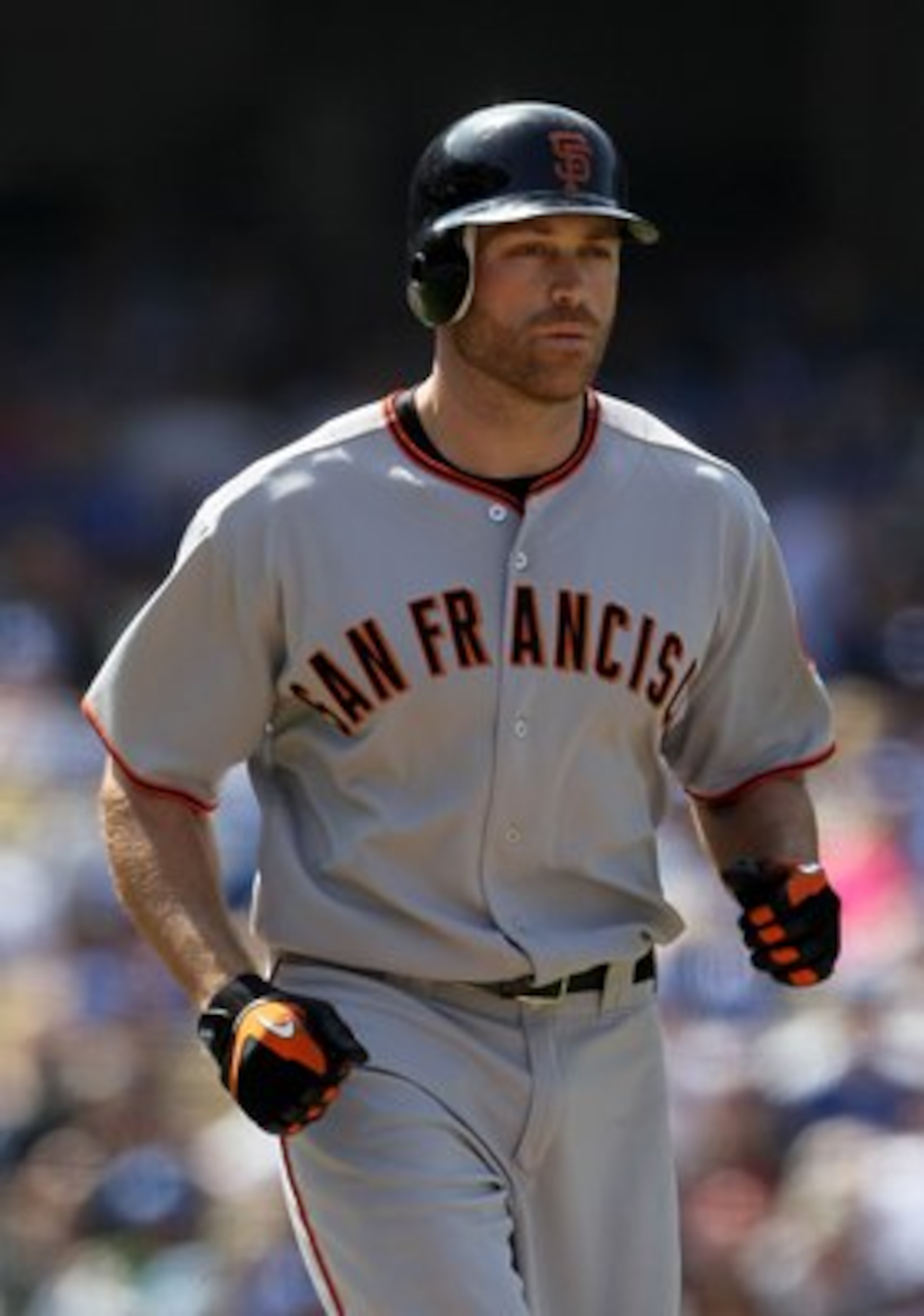LOS ANGELES, CA - APRIL 18: Nate Schierholtz #12 of the San Francisco Giants plays against the Los Angeles Dodgers at Dodger Stadium on April 18, 2010 in Los Angeles, California. The Dodgers defeated the Giants 2-1. (Photo by Jeff Gross/Getty Images) LOS ANGELES, CA - APRIL 18: Nate Schierholtz #12 of the San Francisco Giants plays against the Los Angeles Dodgers at Dodger Stadium on April 18, 2010 in Los Angeles, California. The Dodgers defeated the Giants 2-1. (Photo by Jeff Gross/Getty Images)