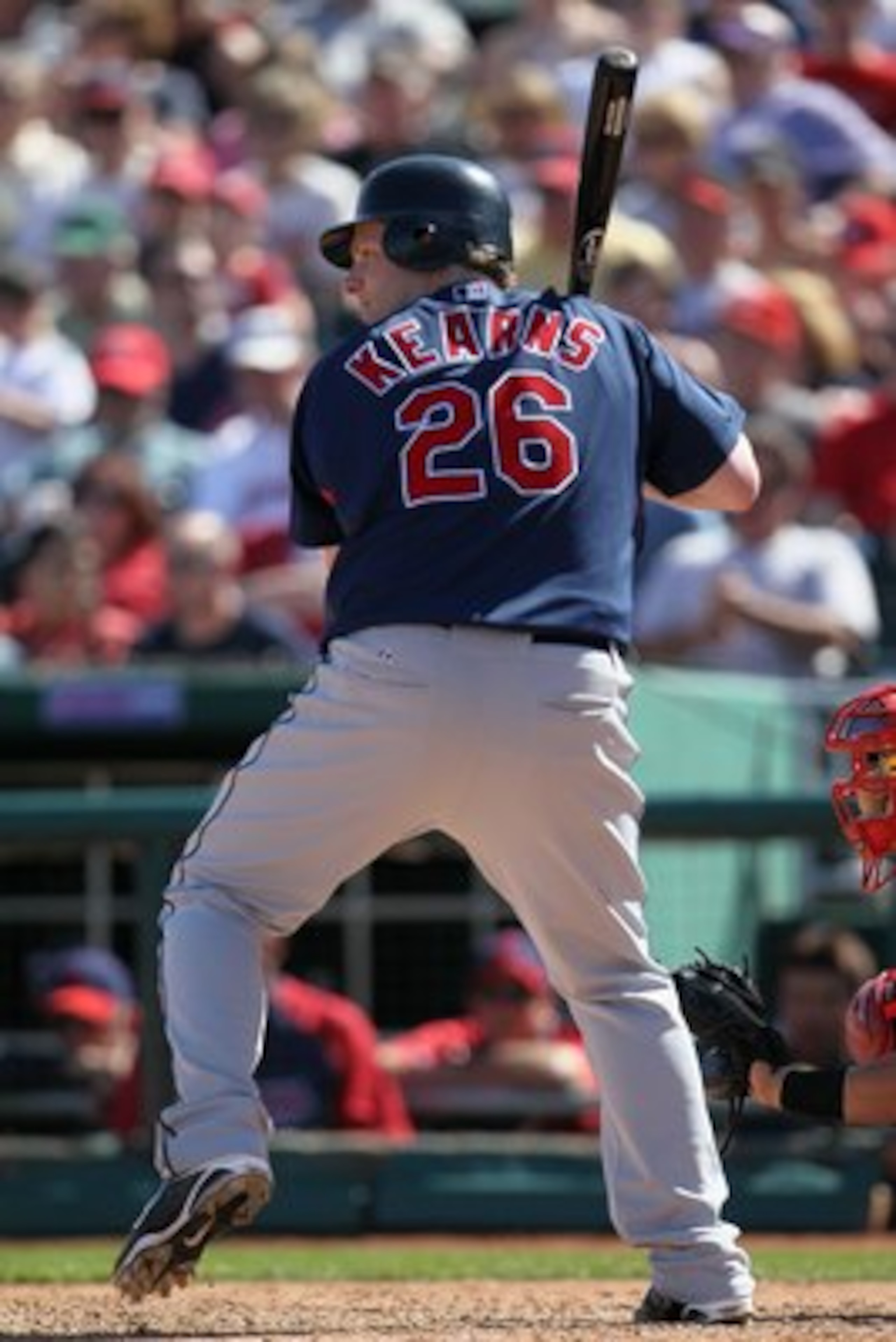 GOODYEAR, AZ - MARCH 05: Austin Kearns #26 of the Cleveland Indians at bat against the Cincinnati Reds during a spring training game at Goodyear Ballpark on March 5, 2010 in Goodyear, Arizona. (Photo by Chris McGrath/Getty Images) GOODYEAR, AZ - MARCH 05: Austin Kearns #26 of the Cleveland Indians at bat against the Cincinnati Reds during a spring training game at Goodyear Ballpark on March 5, 2010 in Goodyear, Arizona. (Photo by Chris McGrath/Getty Images)