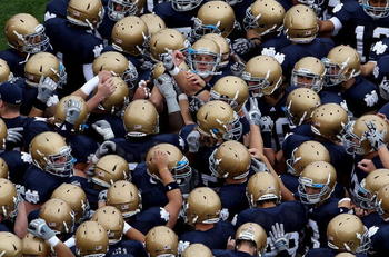 What's going on with spring practice for Notre Dame Football