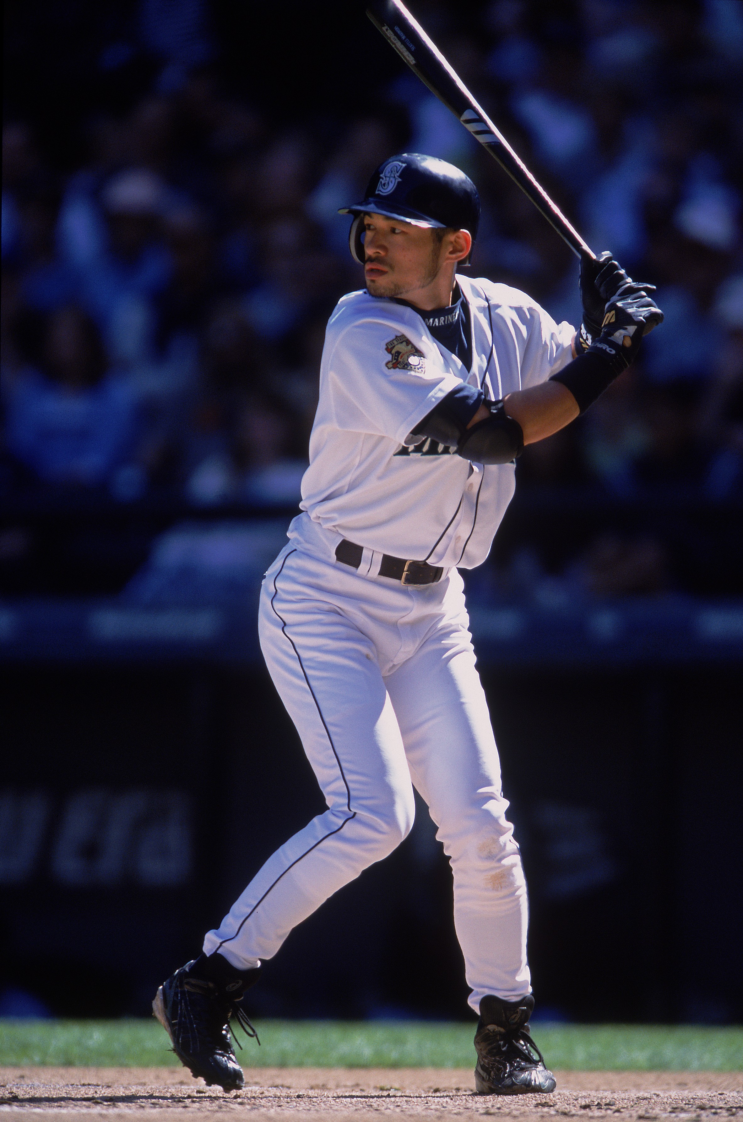 9 Sep 2001:   Ichiro Suzuki #51 of the Seattle Mariners at bat during the game against the Baltimore Orioles at Safeco Field in Seatte, Washington. The Mariners defeated the Orioles 6-0.Mandatory Credit: Otto Greule  /Allsport