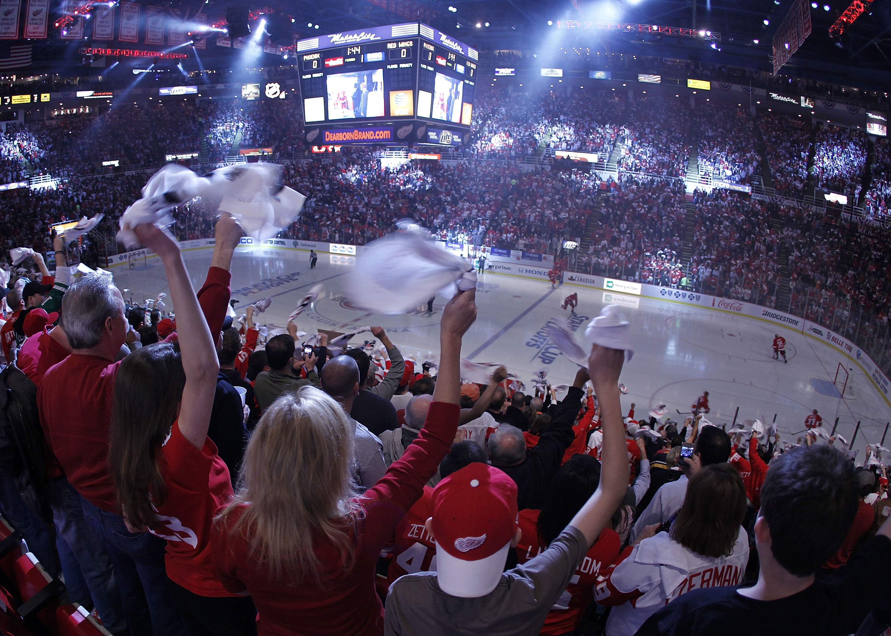 Fan waves towels before game one of the 2011 NHL Stanley Cup Finals News  Photo - Getty Images