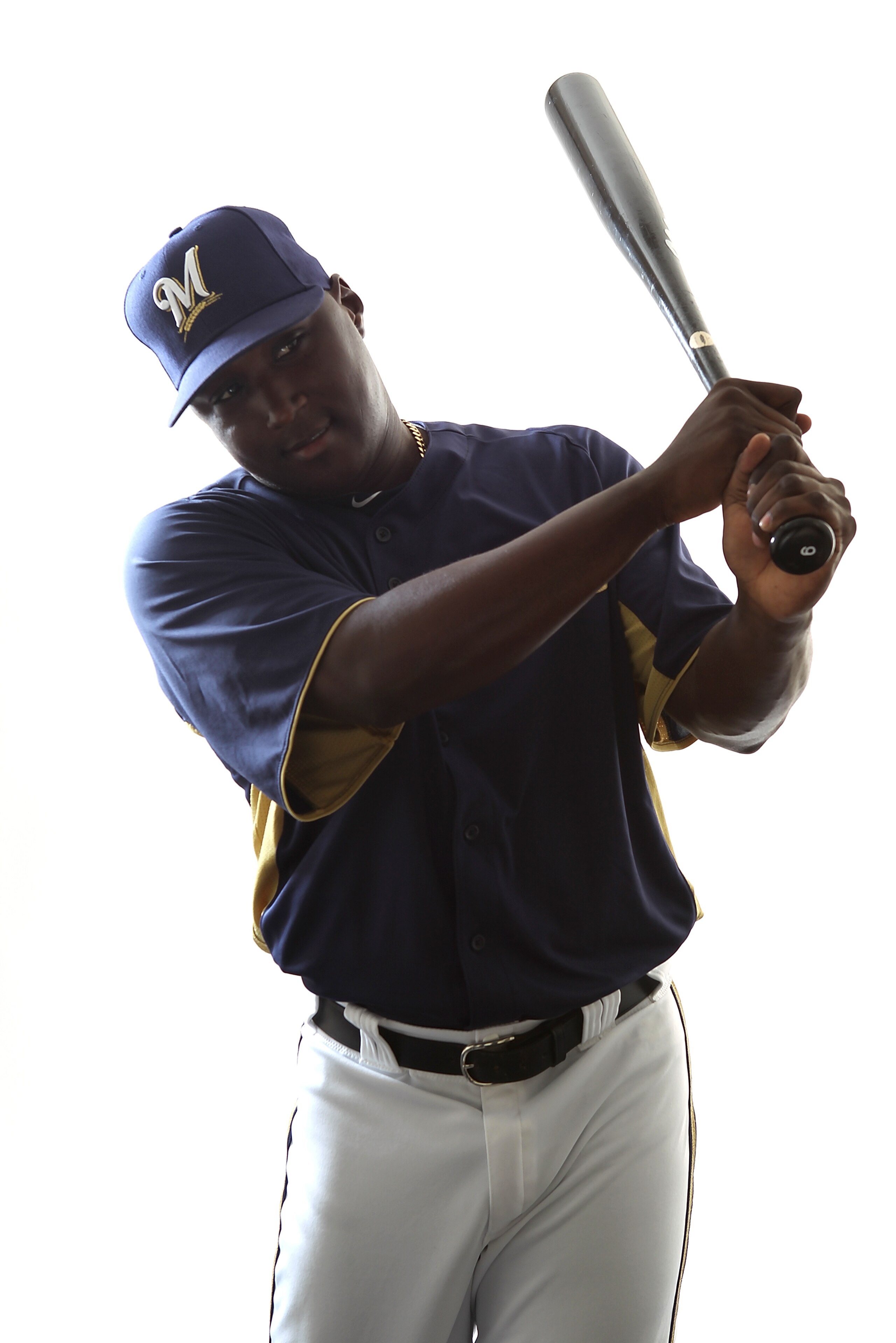 MARYVALE, AZ - FEBRUARY 24:  Yuniesky Betancourt #3 of the Milwaukee Brewers poses for a portrait during Spring Training Media Day on February 24, 2011 at Maryvale Stadium in Maryvale, Arizona.  (Photo by Jonathan Ferrey/Getty Images)