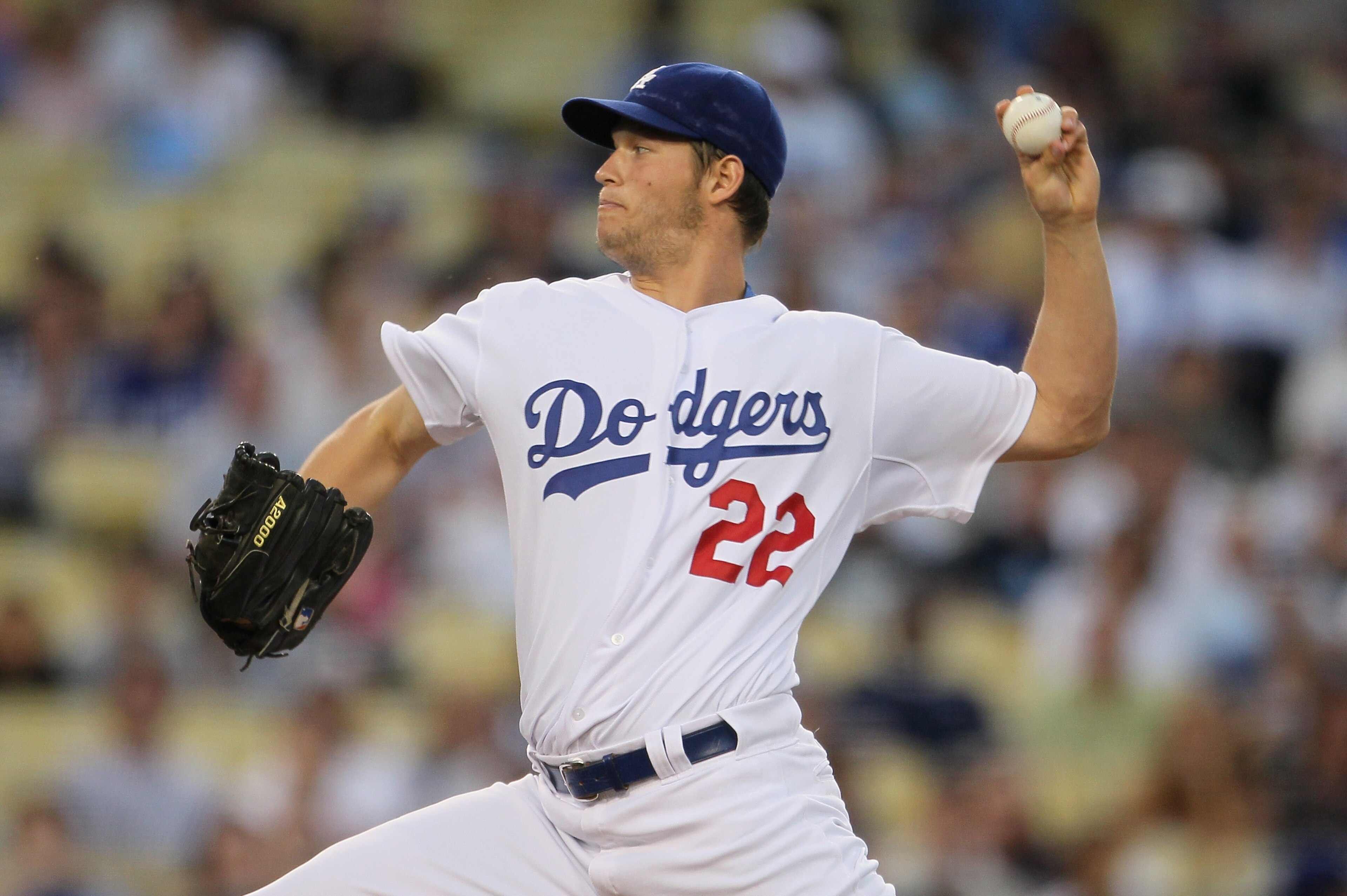 LOS ANGELES, CA - APRIL 16: Clayton Kershaw #22 of the Los Angeles Dodgers pitches against the St Louis Cardinals in the first inning at Dodger Stadium on April 16, 2011 in Los Angeles, California. (Photo by Jeff Gross/Getty Images) LOS ANGELES, CA - APRIL 16: Clayton Kershaw #22 of the Los Angeles Dodgers pitches against the St Louis Cardinals in the first inning at Dodger Stadium on April 16, 2011 in Los Angeles, California. (Photo by Jeff Gross/Getty Images)