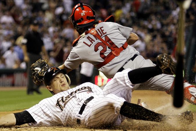 Adam Dunn home plate collisions