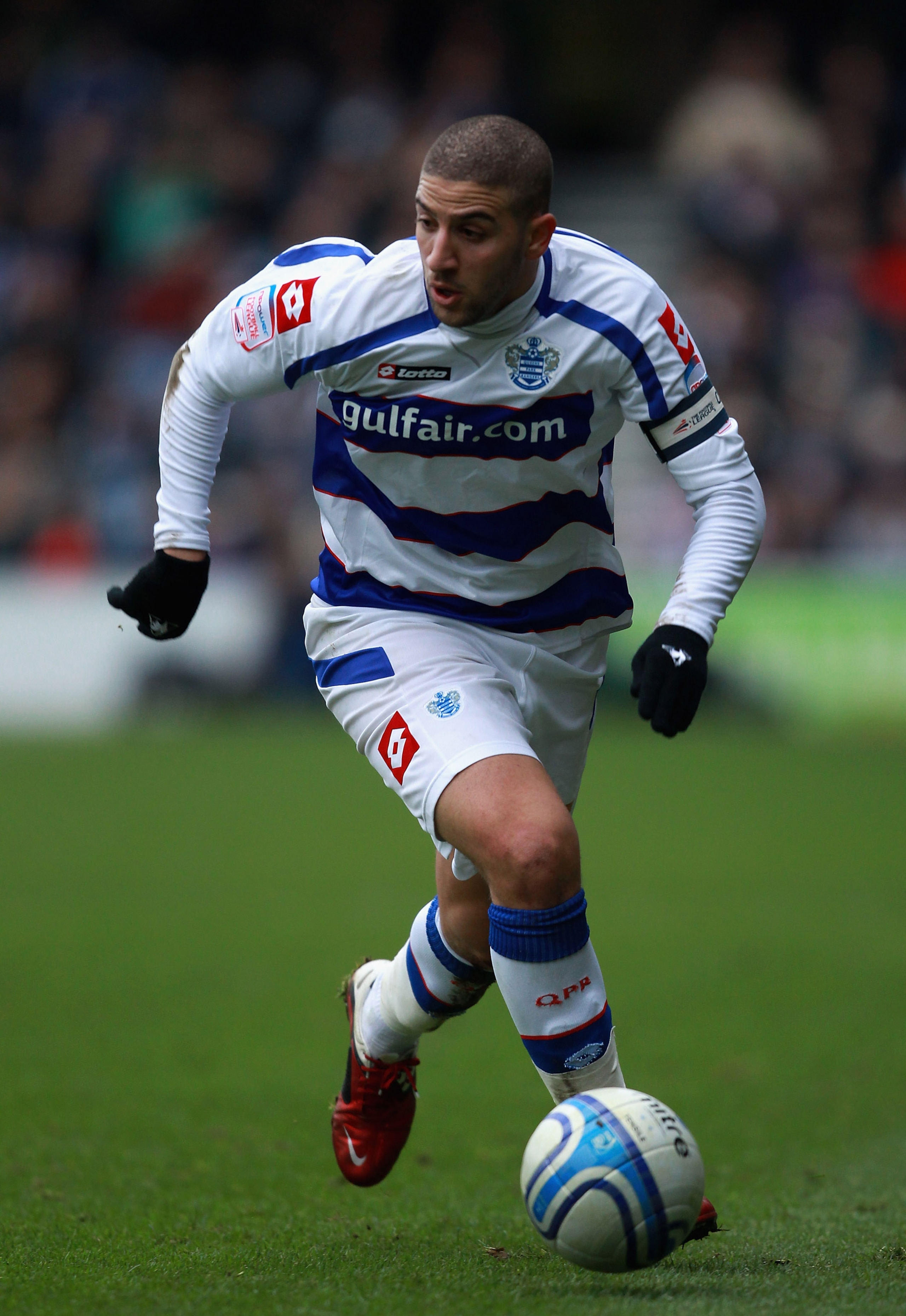 LONDON, ENGLAND - MARCH 05:  Adel Taarabt of Quuens Park Rangers in action during the npower Championship match between Queens Park Rangers and Leicester City at Loftus Road on March 5, 2011 in London, England.  (Photo by Warren Little/Getty Images)