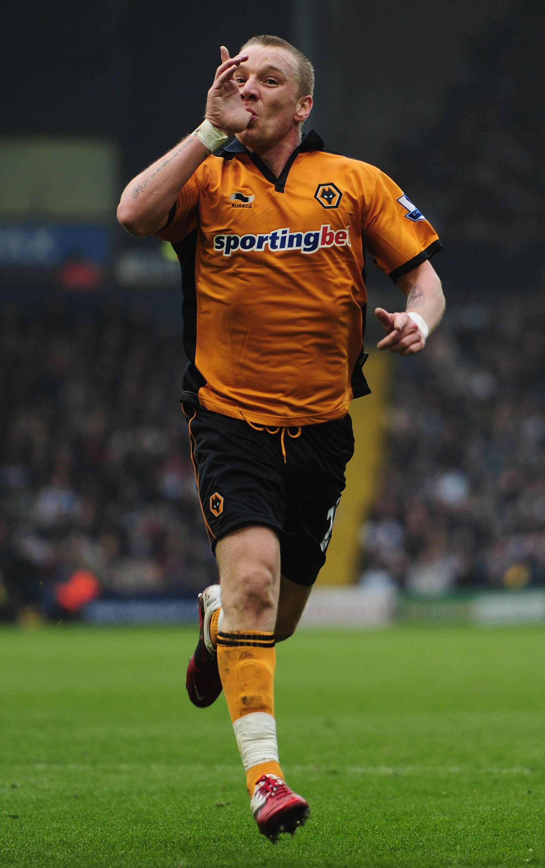 WEST BROMWICH, ENGLAND - FEBRUARY 20:  Jamie O'Hara of Wolverhampton Wanderers celebrates his goal during the Barclays Premier League match between West Bromwich Albion and Wolverhampton Wanderers at The Hawthorns on February 20, 2011 in West Bromwich, En