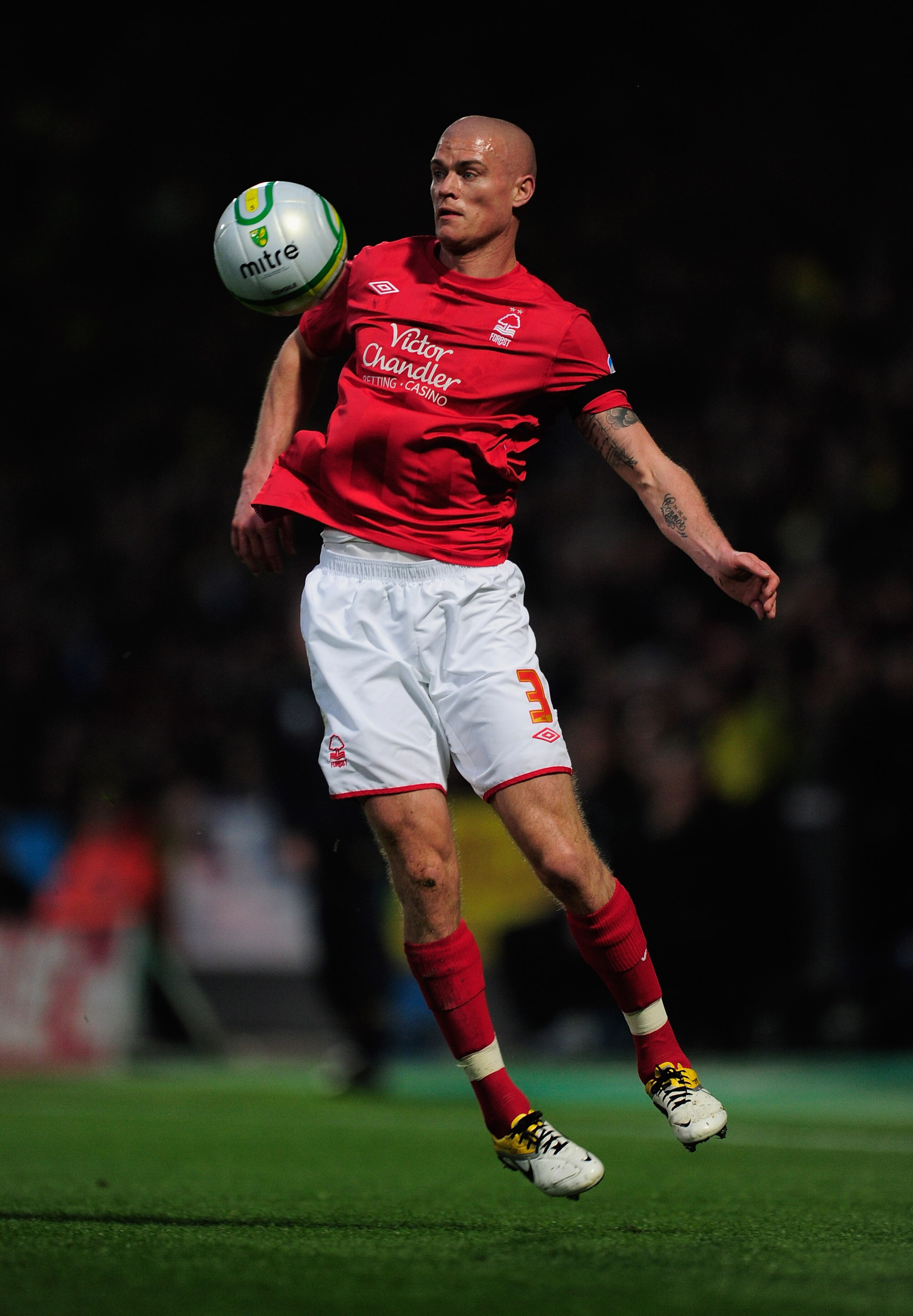 NORWICH, ENGLAND - APRIL 15:  Paul Konchesky of Nottingham Forest in action during the npower Championship match between Norwich City and Nottingham Forest at Carrow Road on April 15, 2011 in Norwich, England.  (Photo by Jamie McDonald/Getty Images)