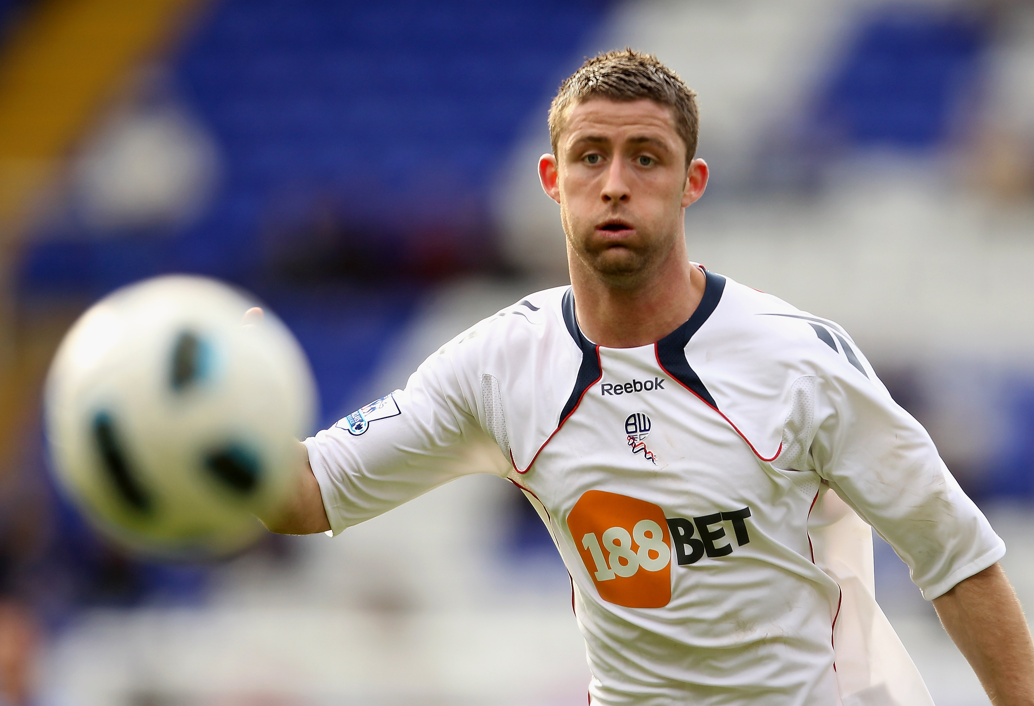 BIRMINGHAM, ENGLAND - APRIL 02:  Gary Cahill of Bolton in action during the Barclays Premier League match between Birmingham City  and Bolton Wanderers on April 2, 2011 in Birmingham, England.  (Photo by Scott Heavey/Getty Images)