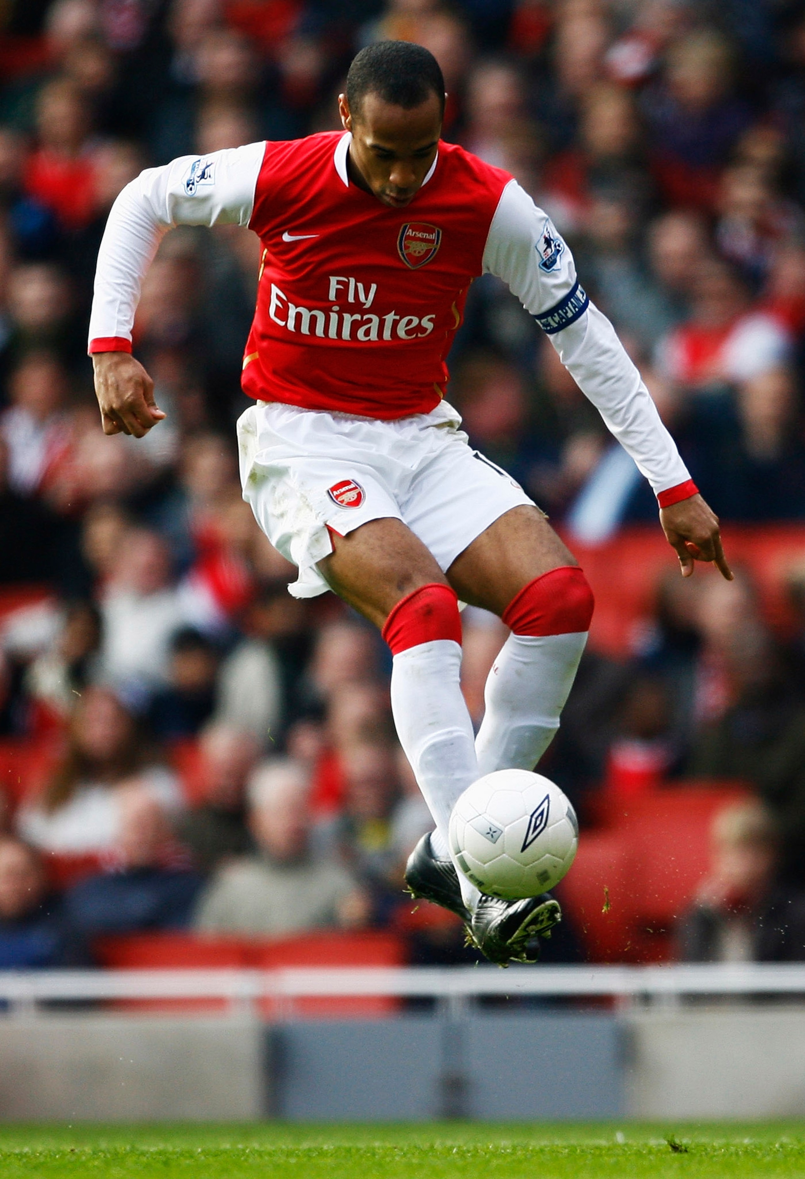 LONDON - FEBRUARY 17: Thierry Henry of Arsenal in action during the FA Cup sponsored by E.ON 5th Round match between Arsenal and Blackburn Rovers at the Emirates Stadium on February 17, 2007, in London, England. (Photo by Clive Mason/Getty Images) LONDON - FEBRUARY 17: Thierry Henry of Arsenal in action during the FA Cup sponsored by E.ON 5th Round match between Arsenal and Blackburn Rovers at the Emirates Stadium on February 17, 2007, in London, England. (Photo by Clive Mason/Getty Images)