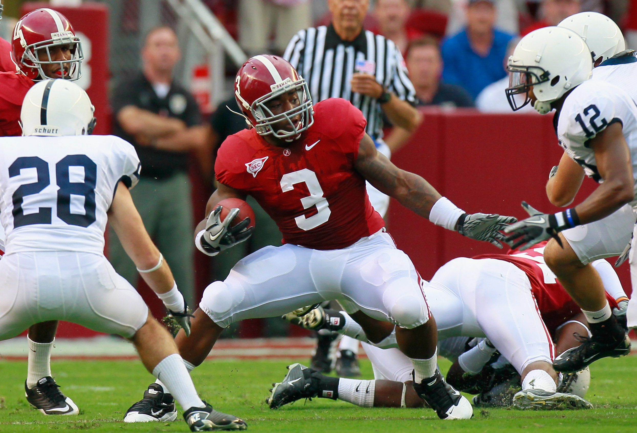 Alabama's Trent Richardson is on pace to have a better year than