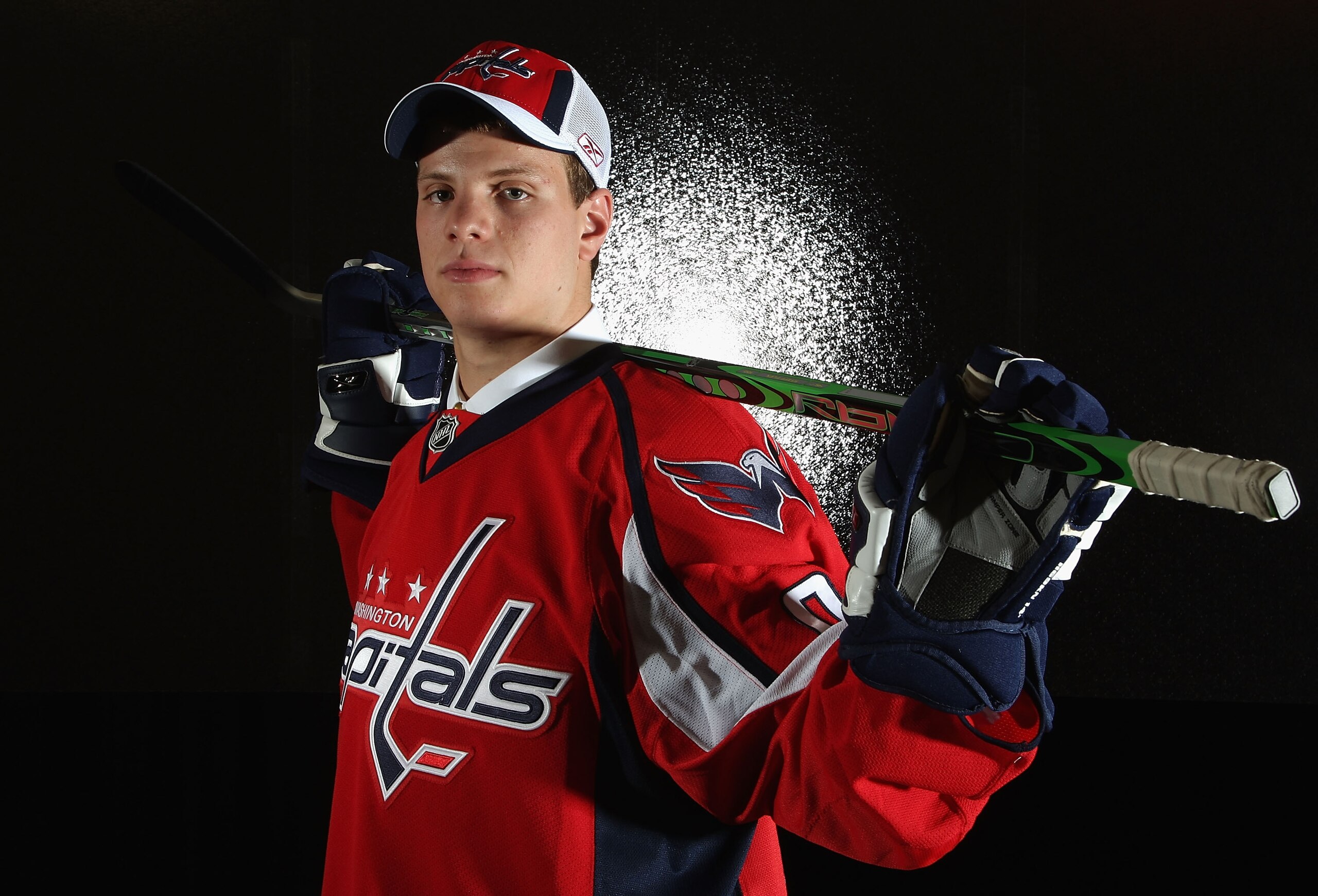 OTTAWA, ON - JUNE 20:  27th overall pick, John Carlson of the Washington Capitals poses for a portrait at the 2008 NHL Entry Draft at Scotiabank Place on June 20, 2008 in Ottawa, Ontario, Canada.  (Photo by Andre Ringuette/Getty Images)