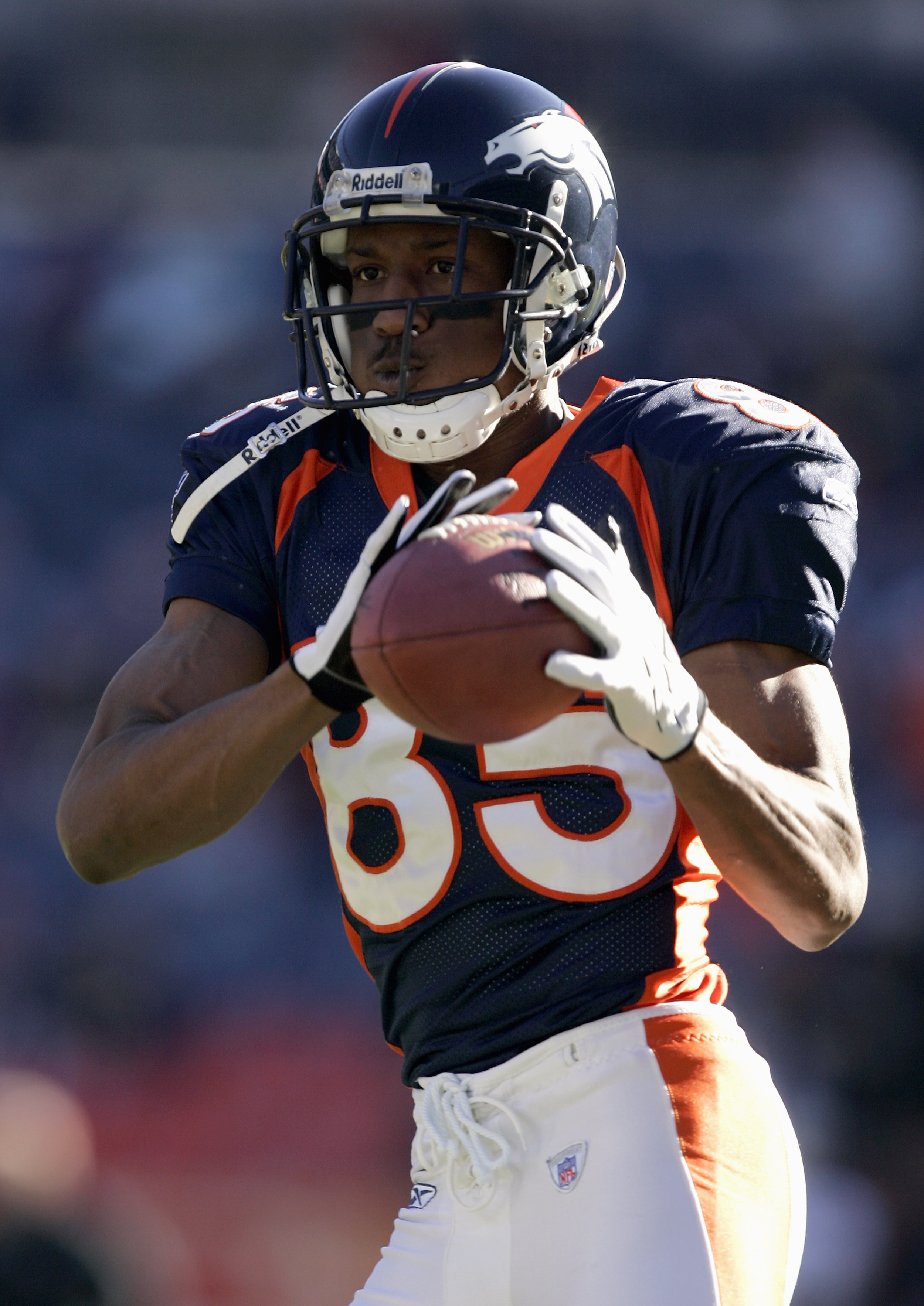 Wide receiver ASHLEY LELIE during a mini-camp workout at the