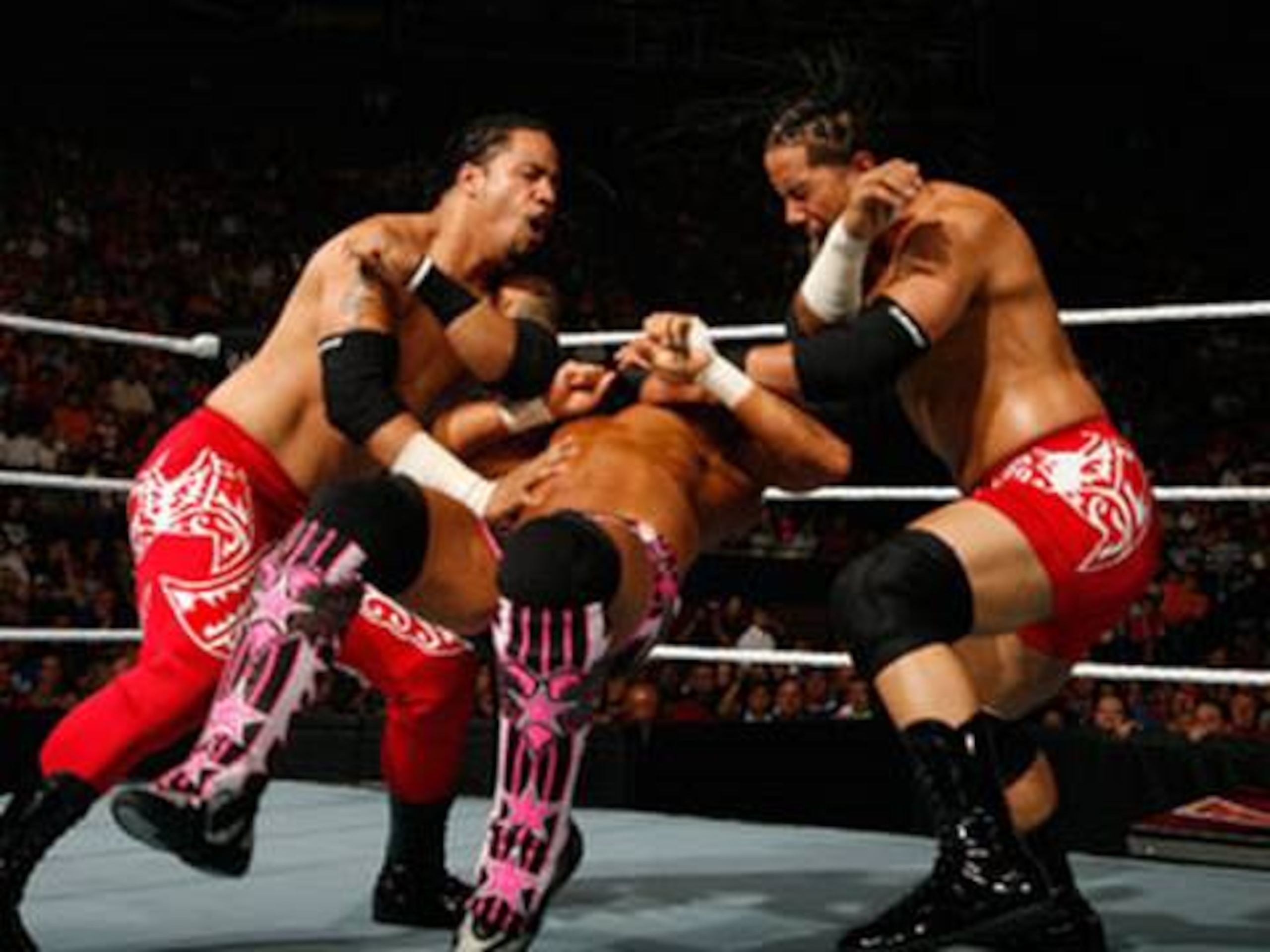 Back when the Hart Dynasty was together, the Usos had the potentail of being the next top tag team, and Chris Jericho was still in the WWE. My how times have changed.