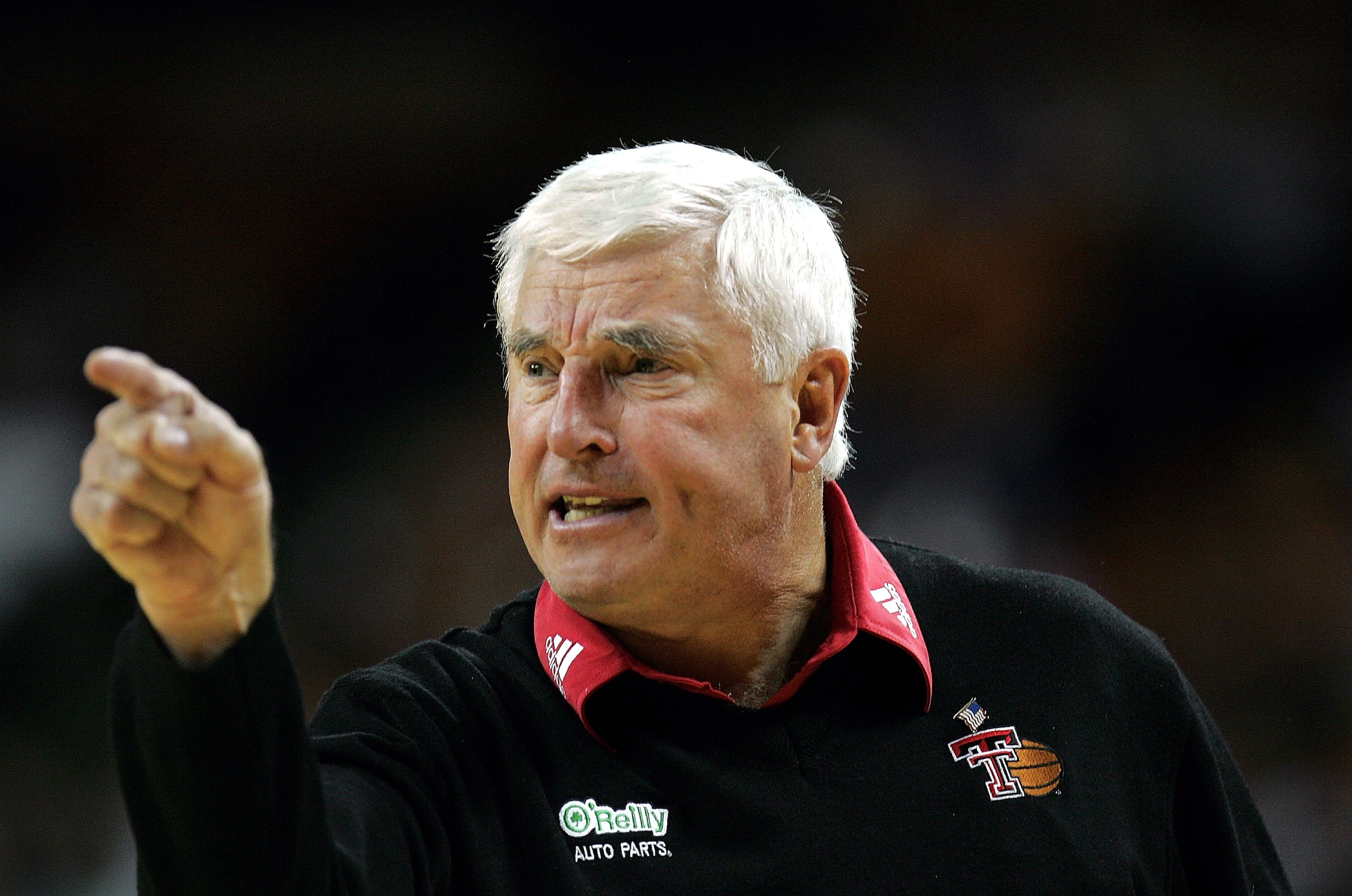 AUSTIN, TX - JANUARY 25:  Head coach Bob Knight of the Texas Tech Red Raiders yells during a game against the Texas Longhorns on January 25, 2005 at the Frank Erwin Center in Austin, Texas. The Longhorns defeated the Red Raiders 80-73.  (Photo by Ronald M