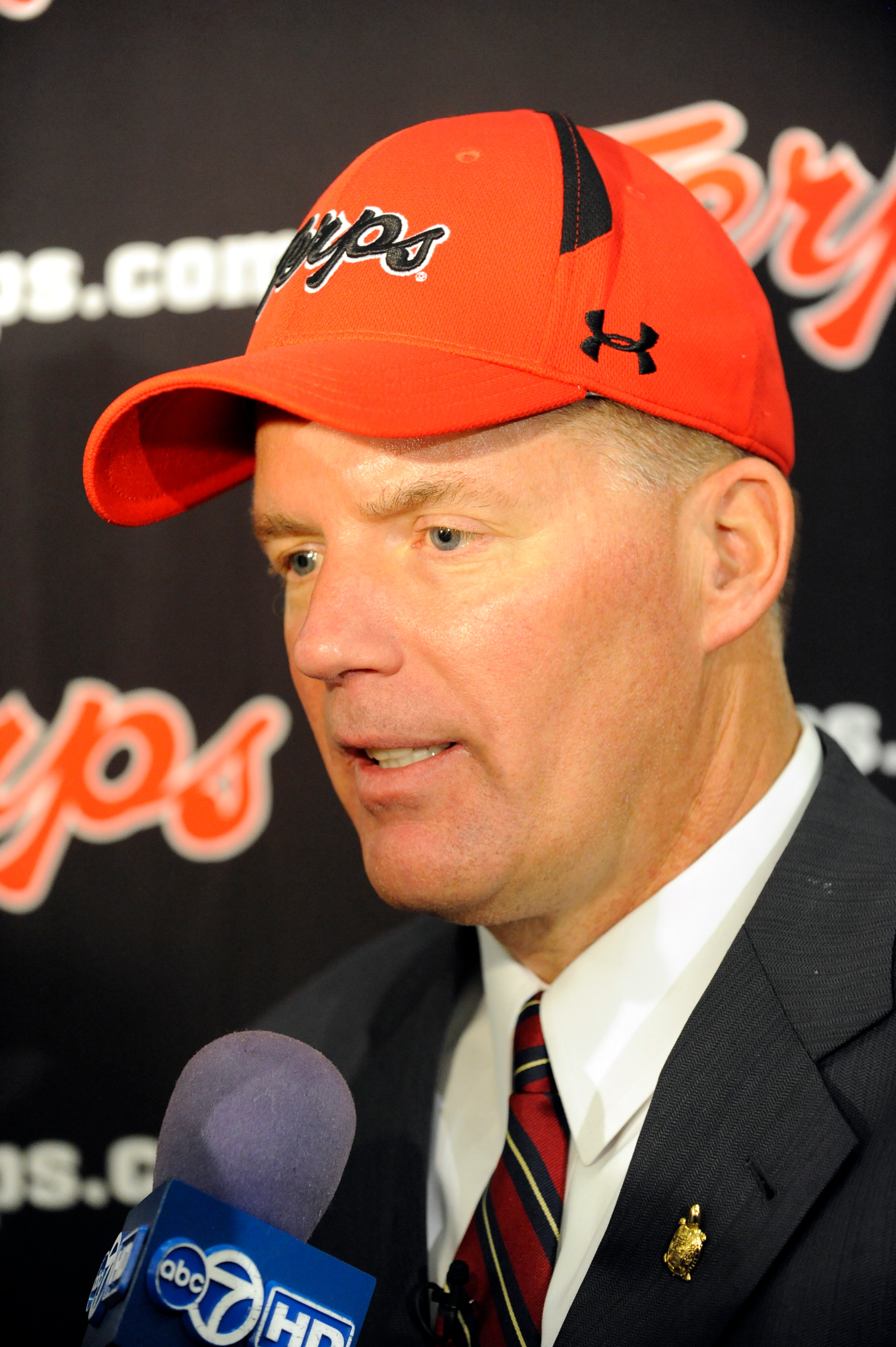 COLLEGE PARK, MD - JANUARY 3: Randy Edsall speaks as he is introduced as the University of Maryland Terps new head football coach during a press conference on January 3, 2011 at the Byrd Stadium in College Park, Maryland. (Photo by Mitchell Layton/Getty COLLEGE PARK, MD - JANUARY 3: Randy Edsall speaks as he is introduced as the University of Maryland Terps new head football coach during a press conference on January 3, 2011 at the Byrd Stadium in College Park, Maryland. (Photo by Mitchell Layton/Getty