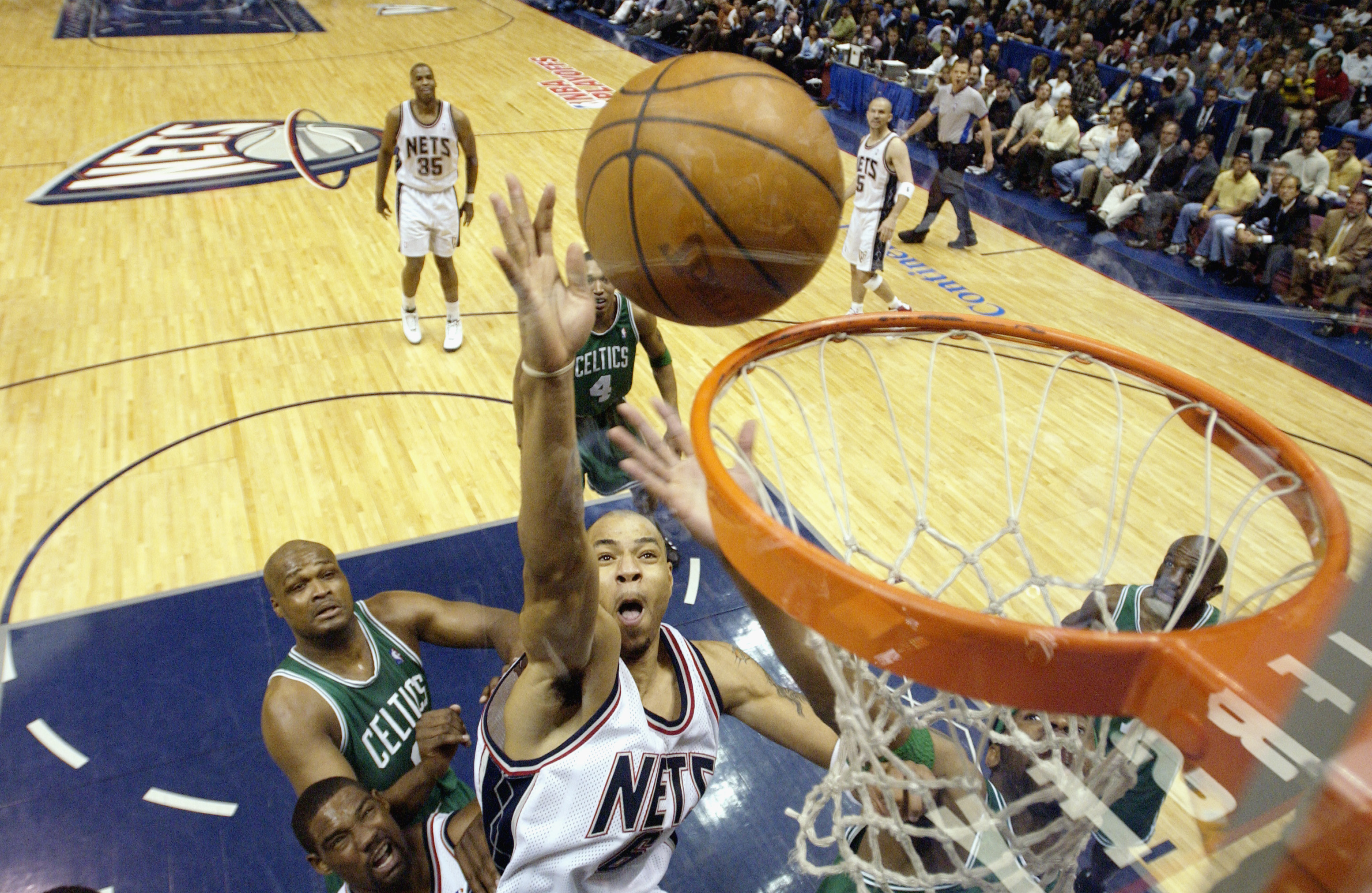NJ New Jersey Nets Boston Celtics Game 1 2002 Eastern Conference Finals  Program