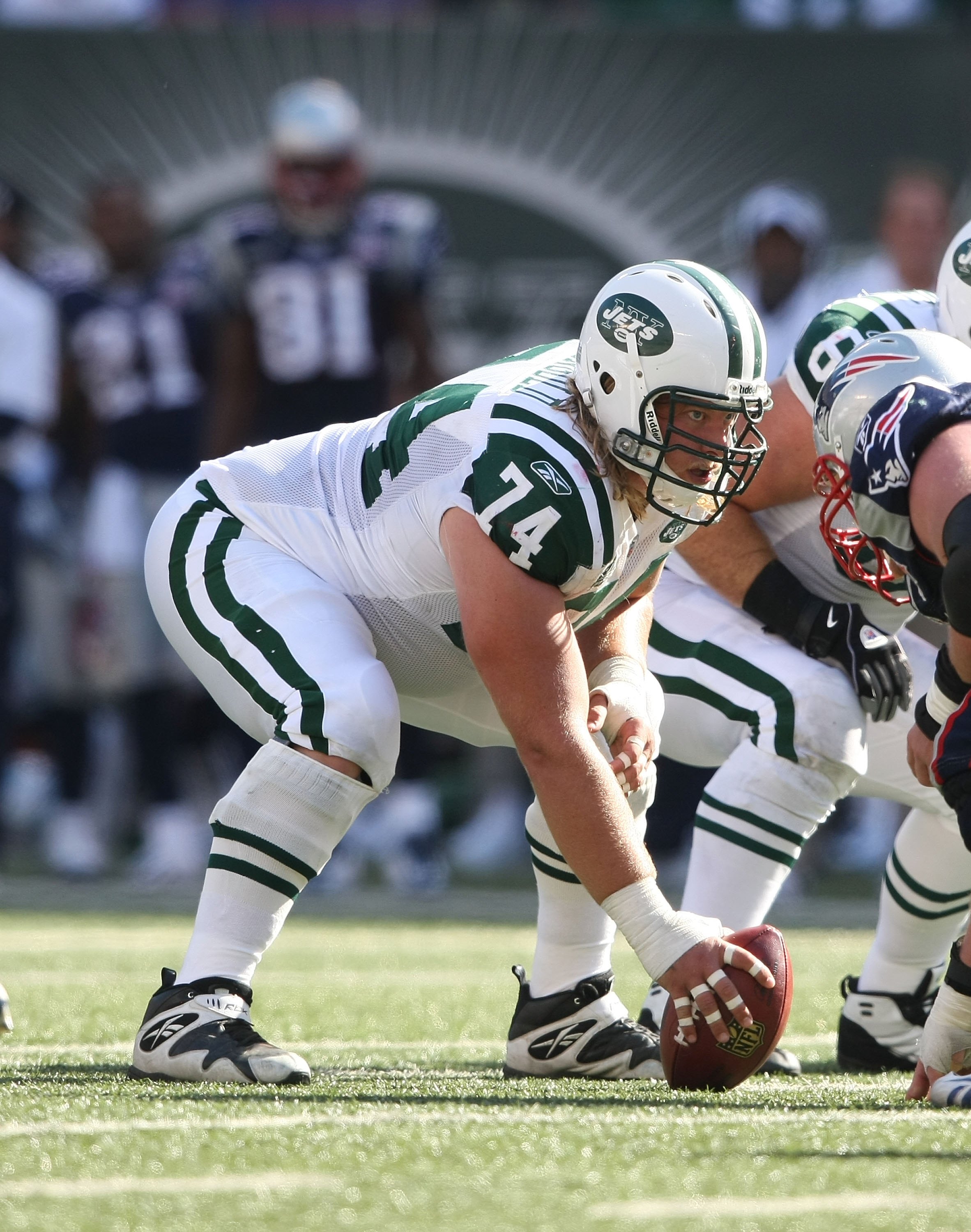 19 September 2010: New York Jets offensive tackle D'Brickashaw Ferguson  (60) during the Jets 28