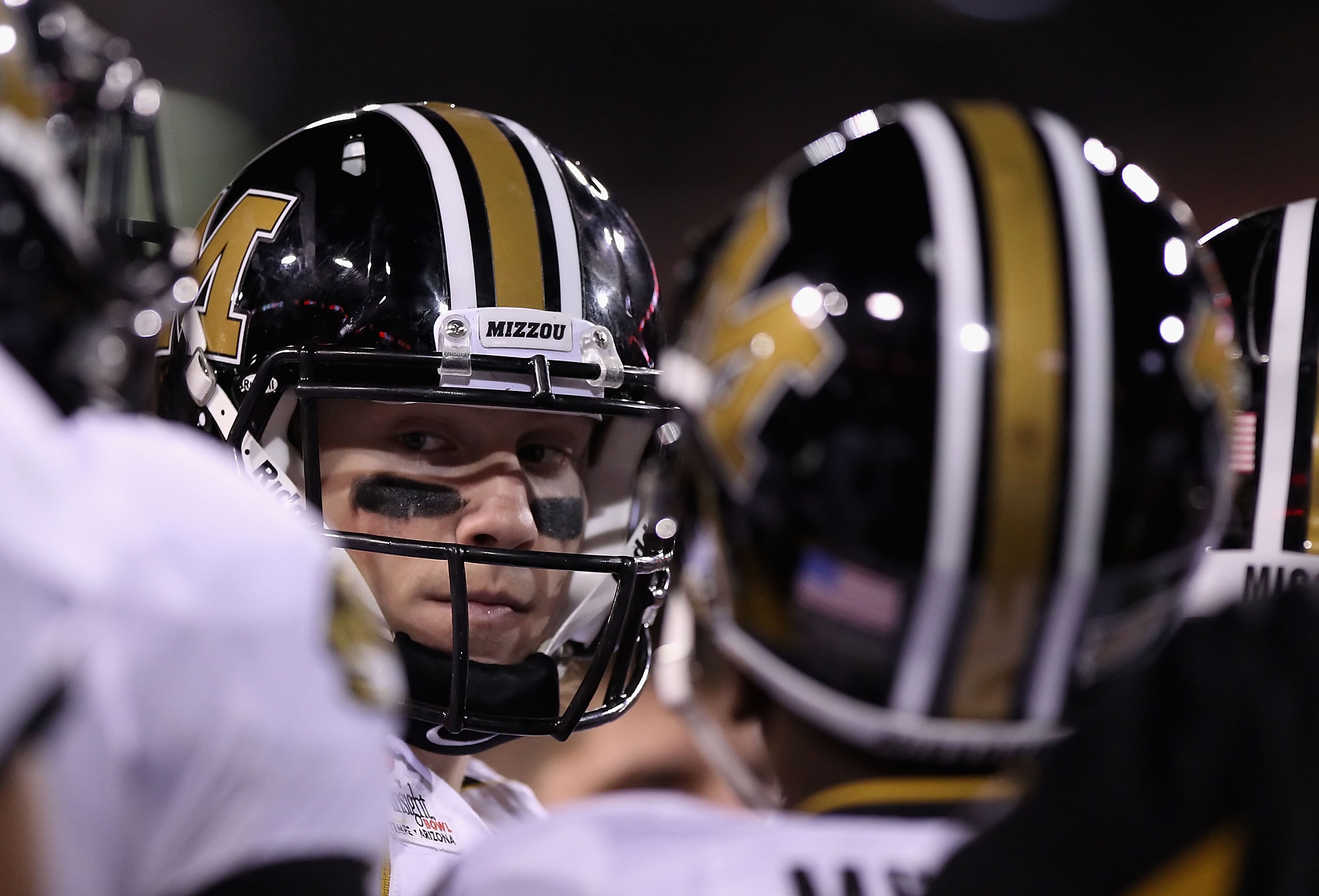 TEMPE, AZ - DECEMBER 28: Quarterback Blaine Gabbert #11 of the Missouri Tigers during the Insight Bowl against the Iowa Hawkeyes at Sun Devil Stadium on December 28, 2010 in Tempe, Arizona. The Hawkeyes defeated the Tigers 27-24. (Photo by Christian P TEMPE, AZ - DECEMBER 28: Quarterback Blaine Gabbert #11 of the Missouri Tigers during the Insight Bowl against the Iowa Hawkeyes at Sun Devil Stadium on December 28, 2010 in Tempe, Arizona. The Hawkeyes defeated the Tigers 27-24. (Photo by Christian P
