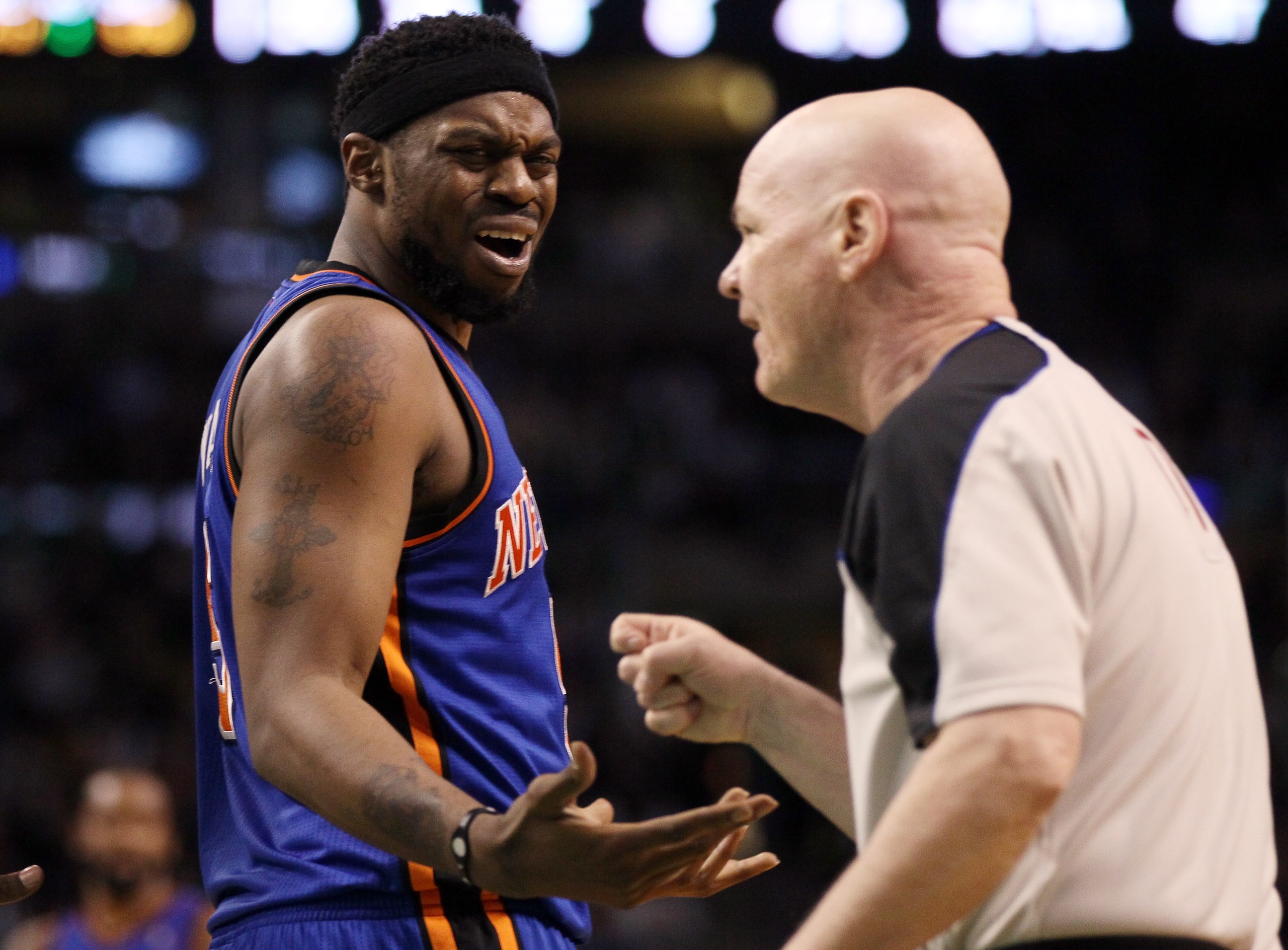 BOSTON, MA - APRIL 19: Bill Walker #5 of the New York Knicks reacts after a technical fouled is called against him in the fourth quarter against the Boston Celtics in Game Two of the Eastern Conference Quarterfinals in the 2011 NBA Playoffs on April 19, BOSTON, MA - APRIL 19: Bill Walker #5 of the New York Knicks reacts after a technical fouled is called against him in the fourth quarter against the Boston Celtics in Game Two of the Eastern Conference Quarterfinals in the 2011 NBA Playoffs on April 19,