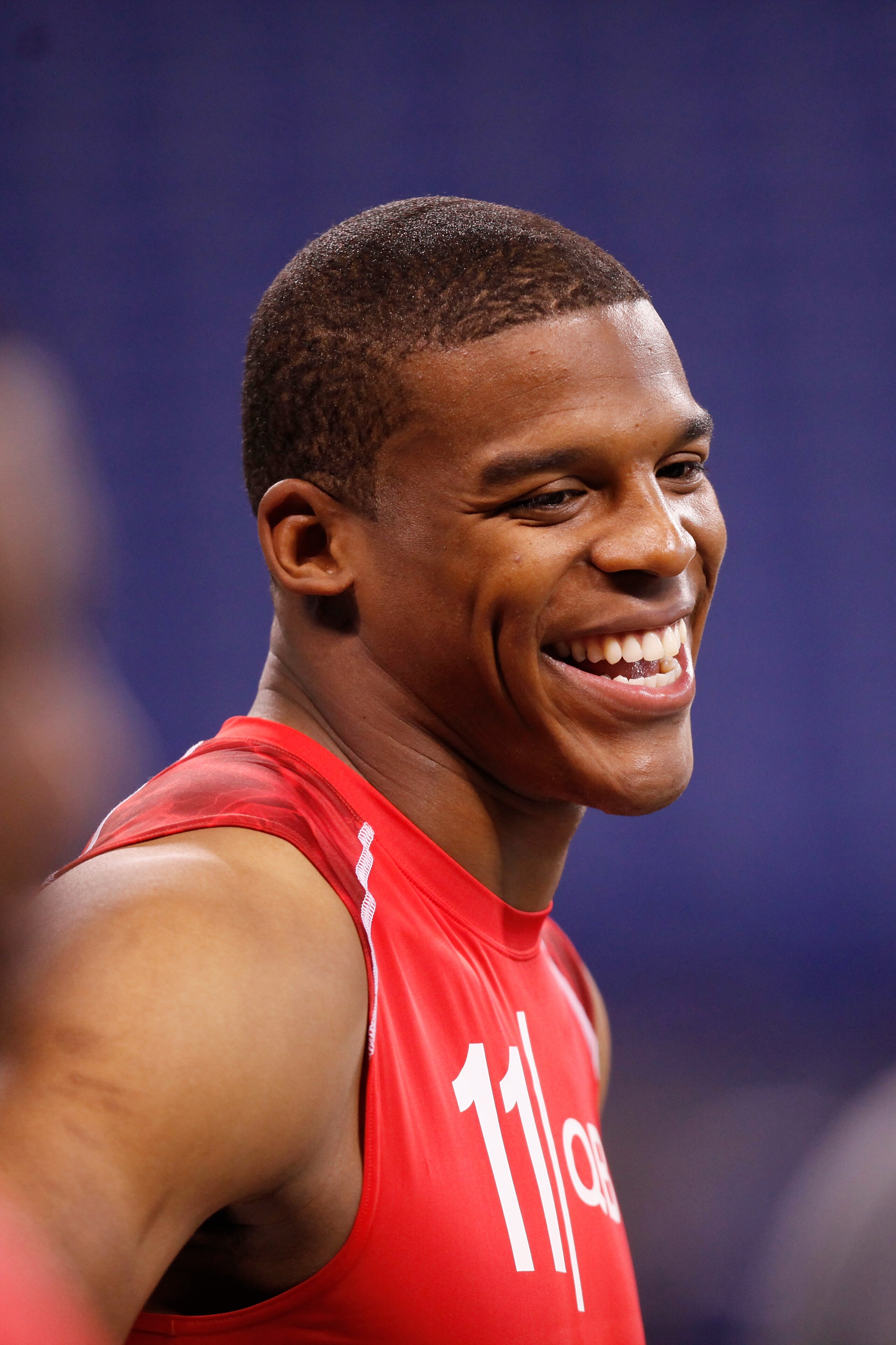 INDIANAPOLIS, IN - FEBRUARY 27: Cam Newton looks on during the 2011 NFL Scouting Combine at Lucas Oil Stadium on February 27, 2011 in Indianapolis, Indiana. (Photo by Joe Robbins/Getty Images) INDIANAPOLIS, IN - FEBRUARY 27: Cam Newton looks on during the 2011 NFL Scouting Combine at Lucas Oil Stadium on February 27, 2011 in Indianapolis, Indiana. (Photo by Joe Robbins/Getty Images)
