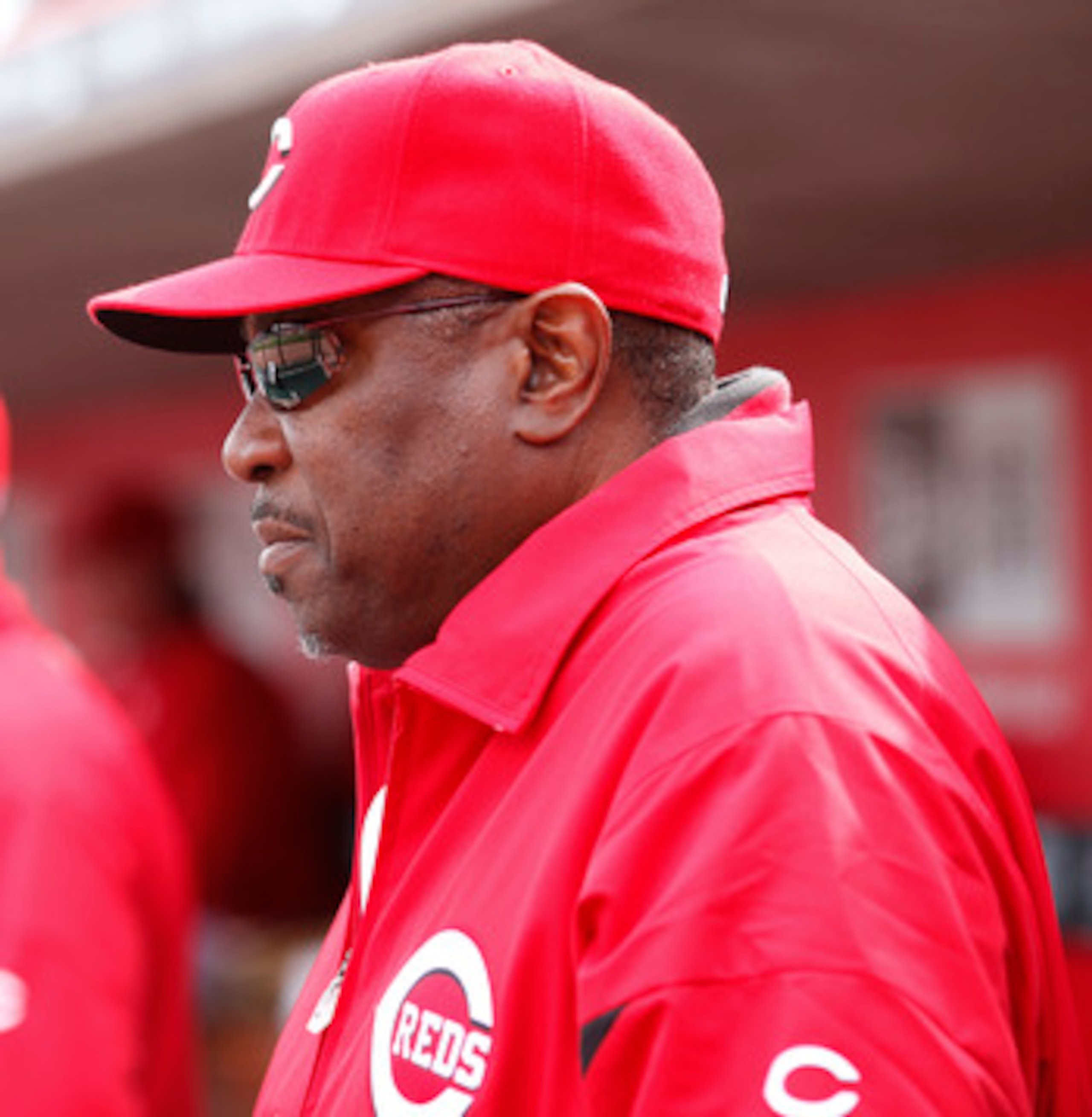 CINCINNATI, OH - MARCH 31: Cincinnati Reds manager Dusty Baker looks on against the Milwaukee Brewers in the opening day game at Great American Ballpark on March 31, 2011 in Cincinnati, Ohio. (Photo by Joe Robbins/Getty Images)