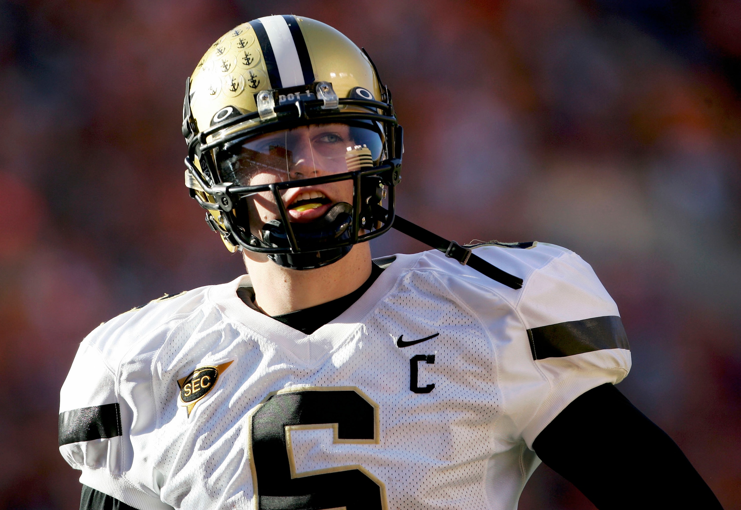 KNOXVILLE, TN - NOVEMBER 19:  Quarterback Jack Cutler #6 lead the Vanderbilt Commodores against the Tennessee Volunteers as the Commodores defeated the Volunteers 28-24 on November 19, 2005 at Neyland Stadium in Knoxville, Tennessee.  (Photo by Doug Pensi