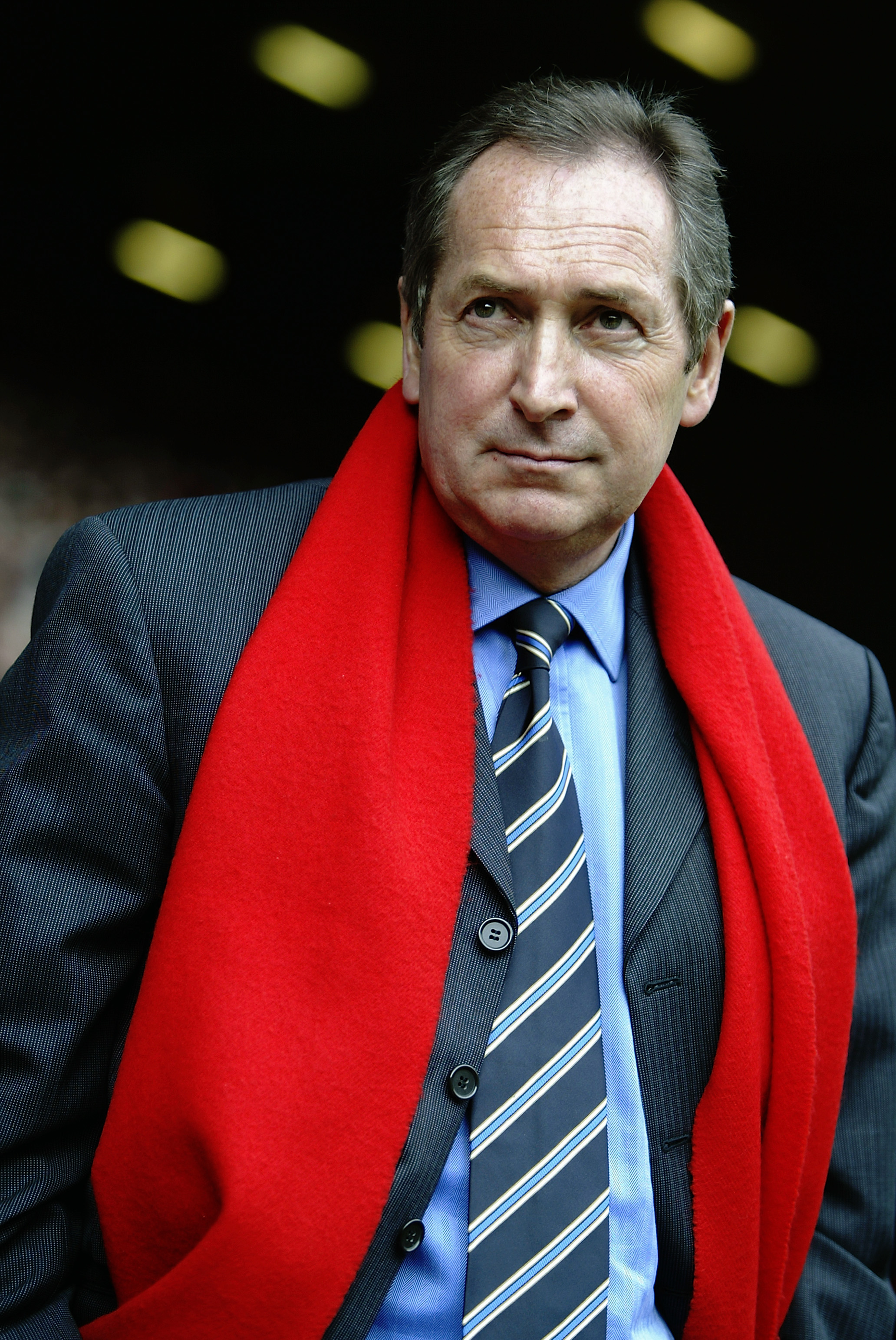 LIVERPOOL - APRIL 12:  Liverpool manager Gerard Houllier looks on from the touchline during the FA Barclaycard Premiership match between Liverpool and Fulham on April 12, 2003 at Anfield in Liverpool, England.  Liverpool won the match 2-0.  (Photo by Mark