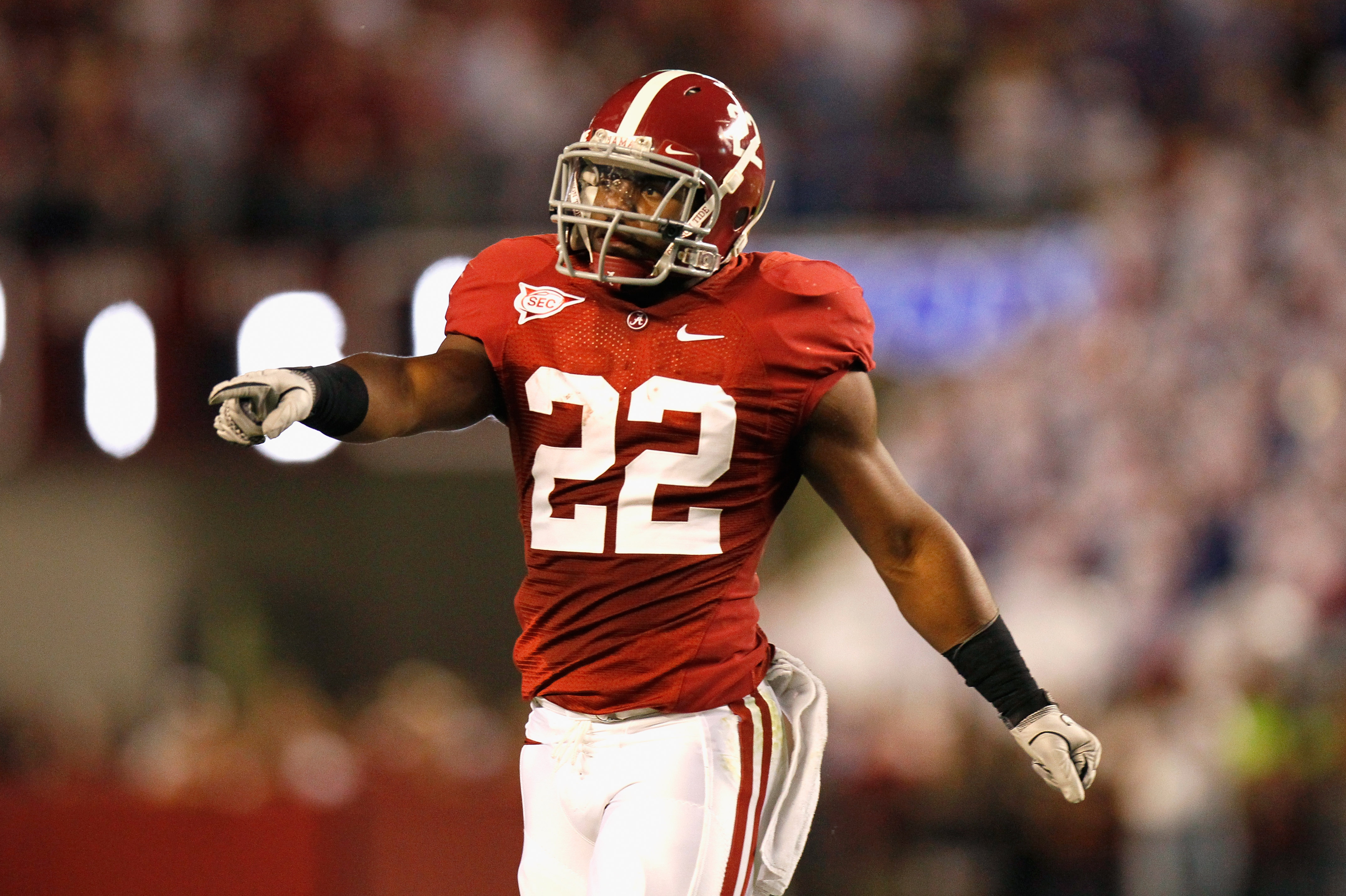 TUSCALOOSA, AL - OCTOBER 02:  Mark Ingram #22 of the Alabama Crimson Tide against the Florida Gators at Bryant-Denny Stadium on October 2, 2010 in Tuscaloosa, Alabama.  (Photo by Kevin C. Cox/Getty Images)