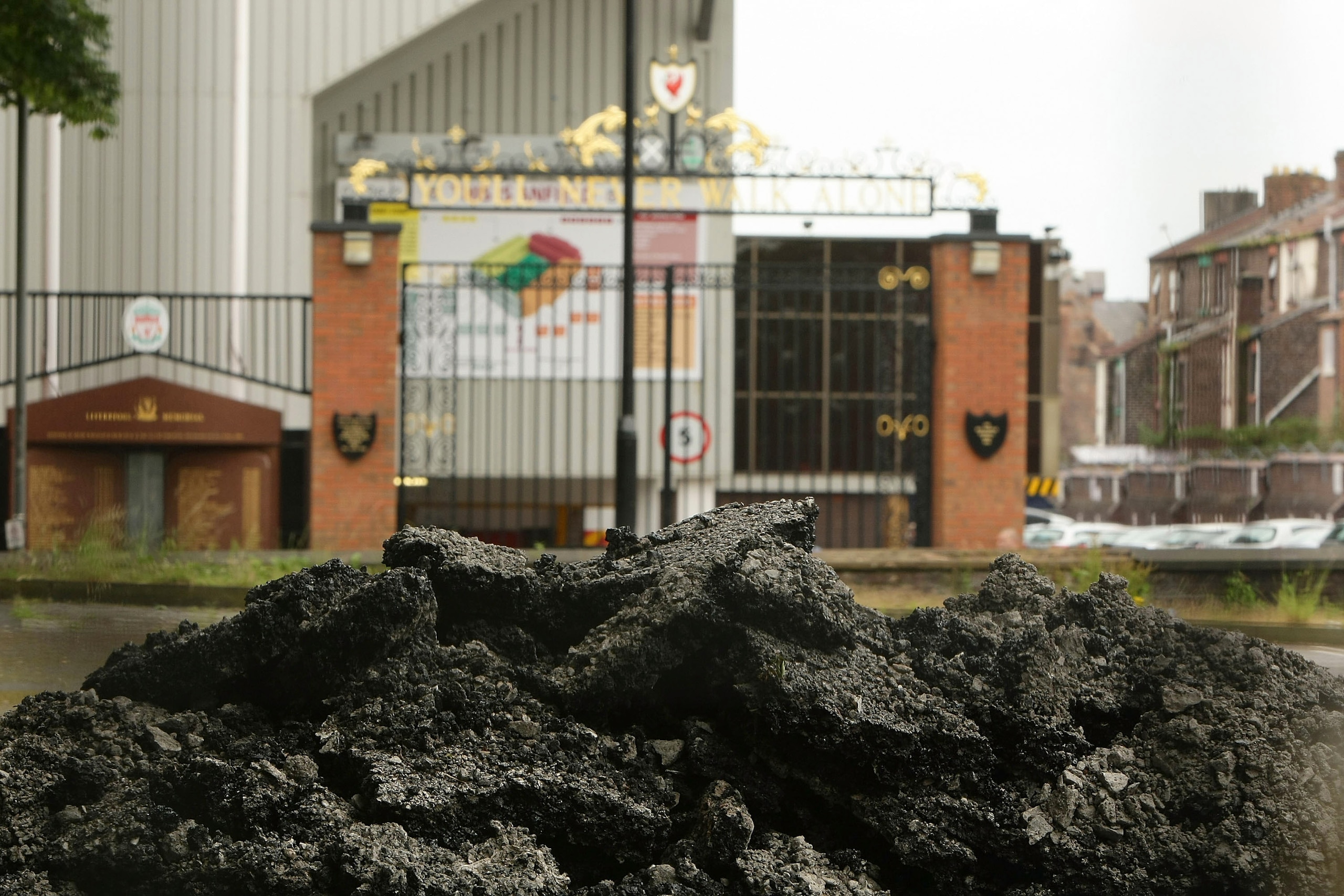 LIVERPOOL, UNITED KINGDOM - JULY 02:  Ground works and construction begins on Liverpool Football Club's new stadium in Stanley Park on July 2, 2008, Liverpool, England. The new venue which will be adjacent to the historic Anfield Stadium will be built in